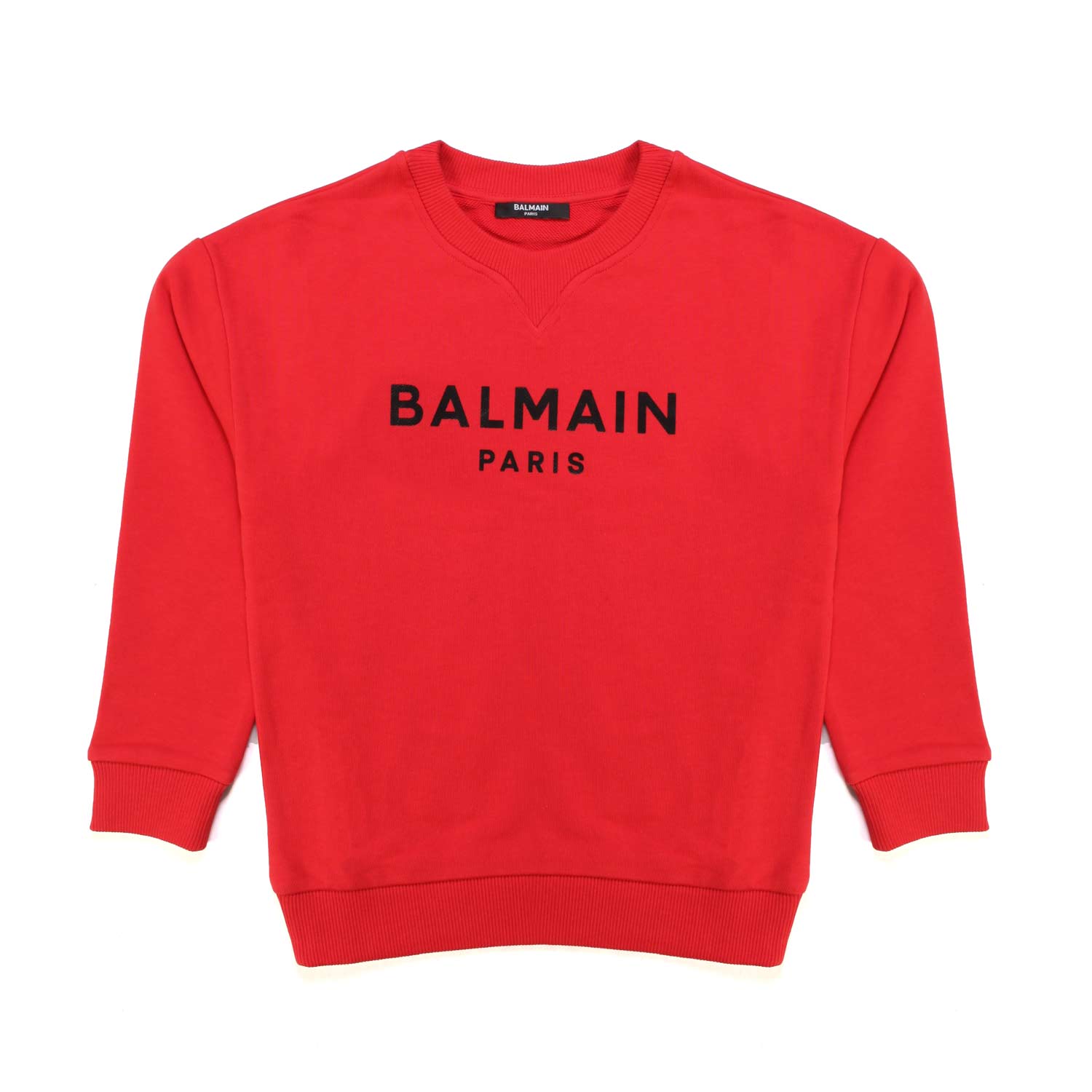 FELPA ROSSA CON LOGO NERO BAMBINA E TEEN - annameglio.com abbigliamento moda