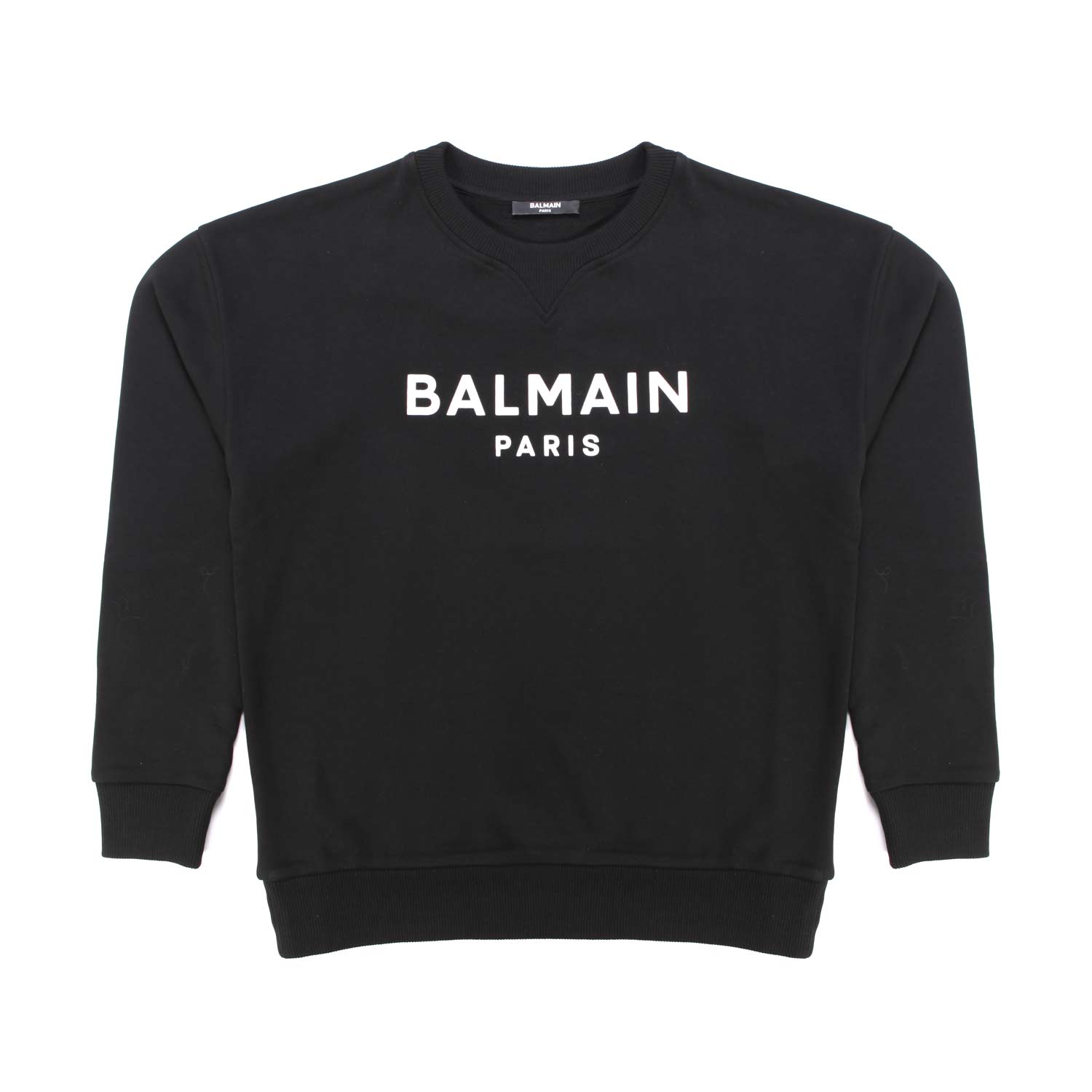 FELPA NERA CON LOGO BIANCO BAMBINA E TEENAGER - annameglio.com abbigliamento moda