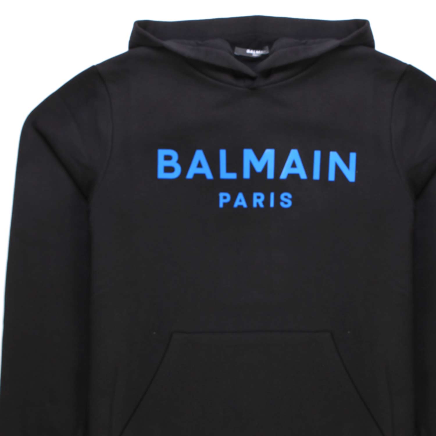 FELPA HOODIE NERA CON LOGO BLU BAMBINA TEEN - annameglio.com abbigliamento moda