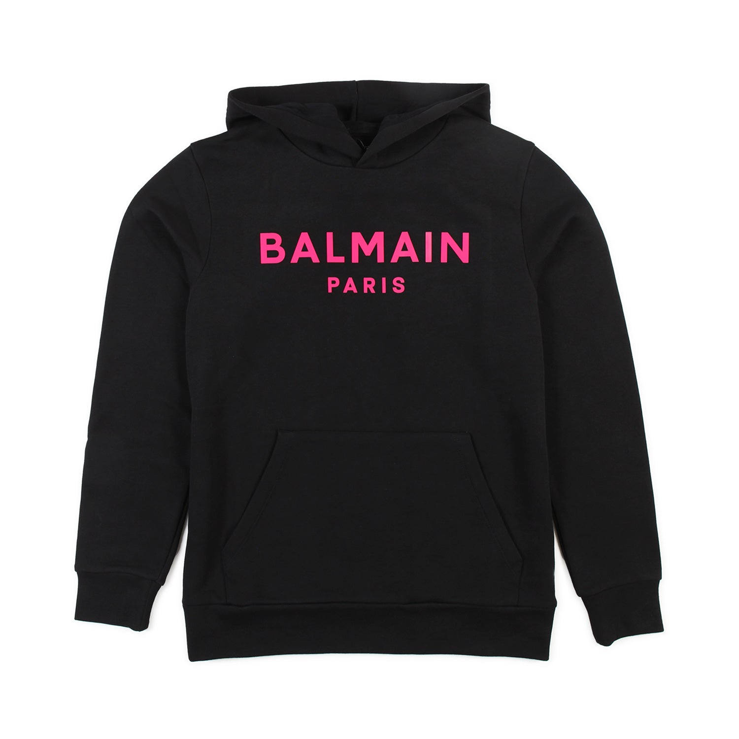 FELPA HOODIE NERA CON LOGO FUCSIA BAMBINA TEEN - annameglio.com abbigliamento moda