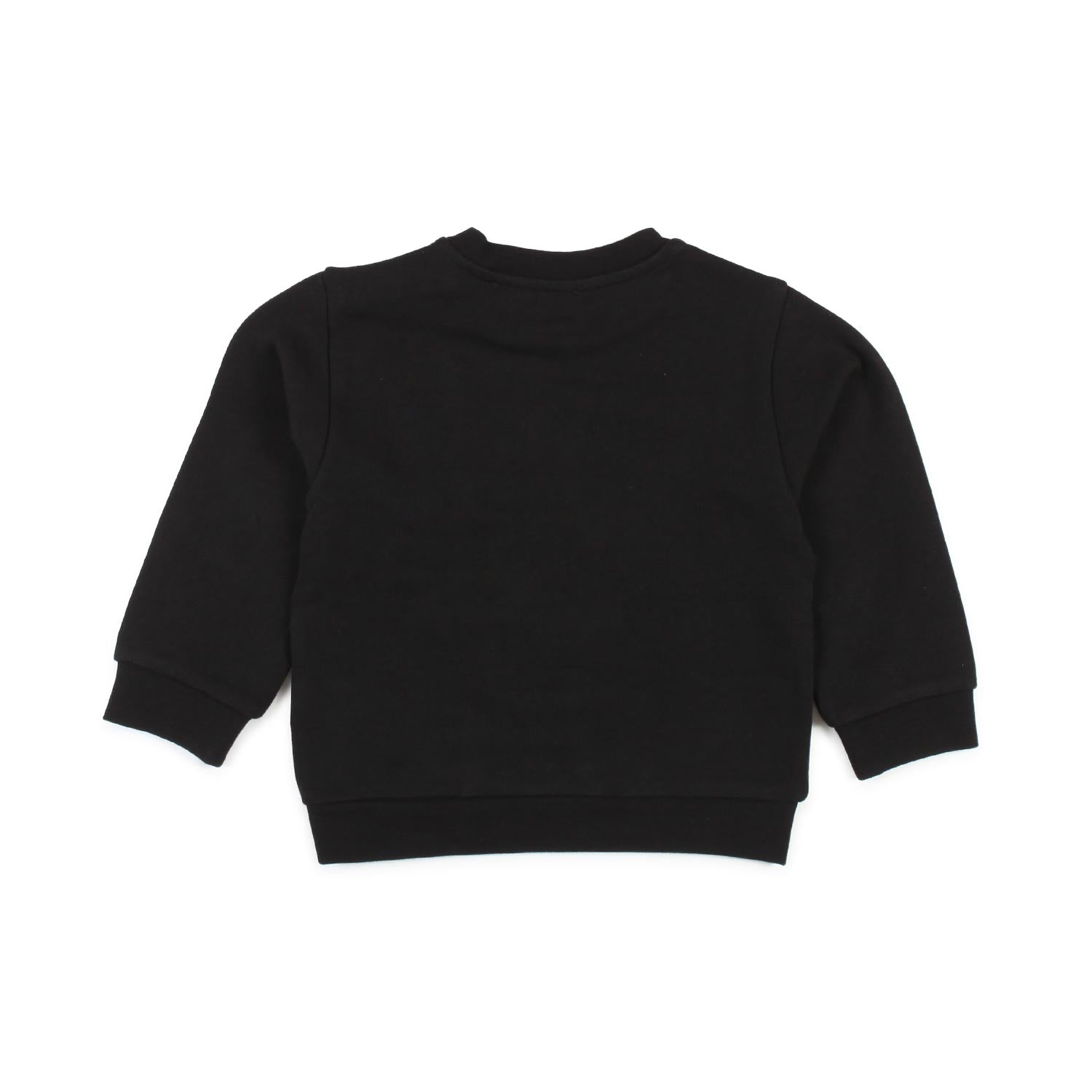 FELPA NERA CON LOGO ORO BAMBINA BABY - annameglio.com abbigliamento moda