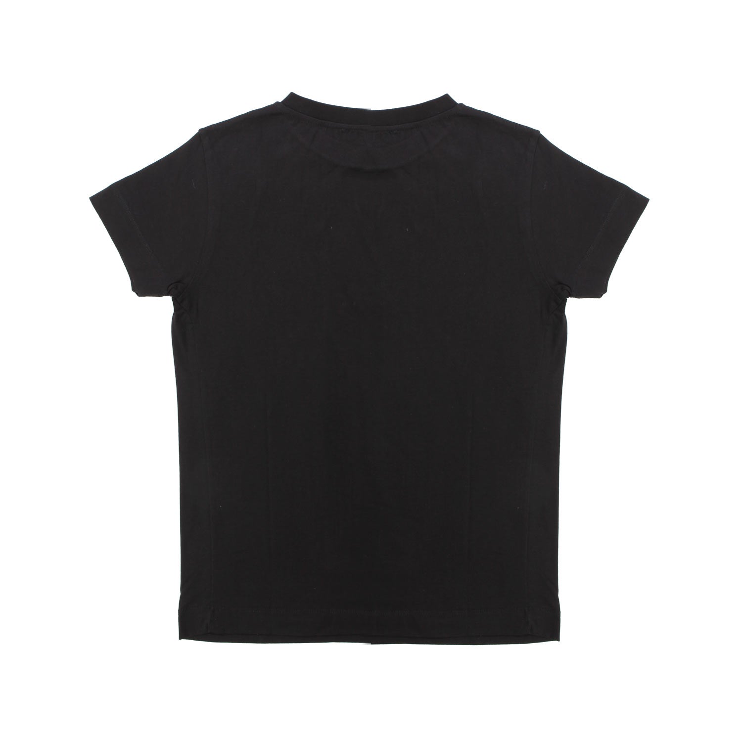 T-SHIRT NERA CON LOGO BIANCO BAMBINA TEEN - annameglio.com abbigliamento moda