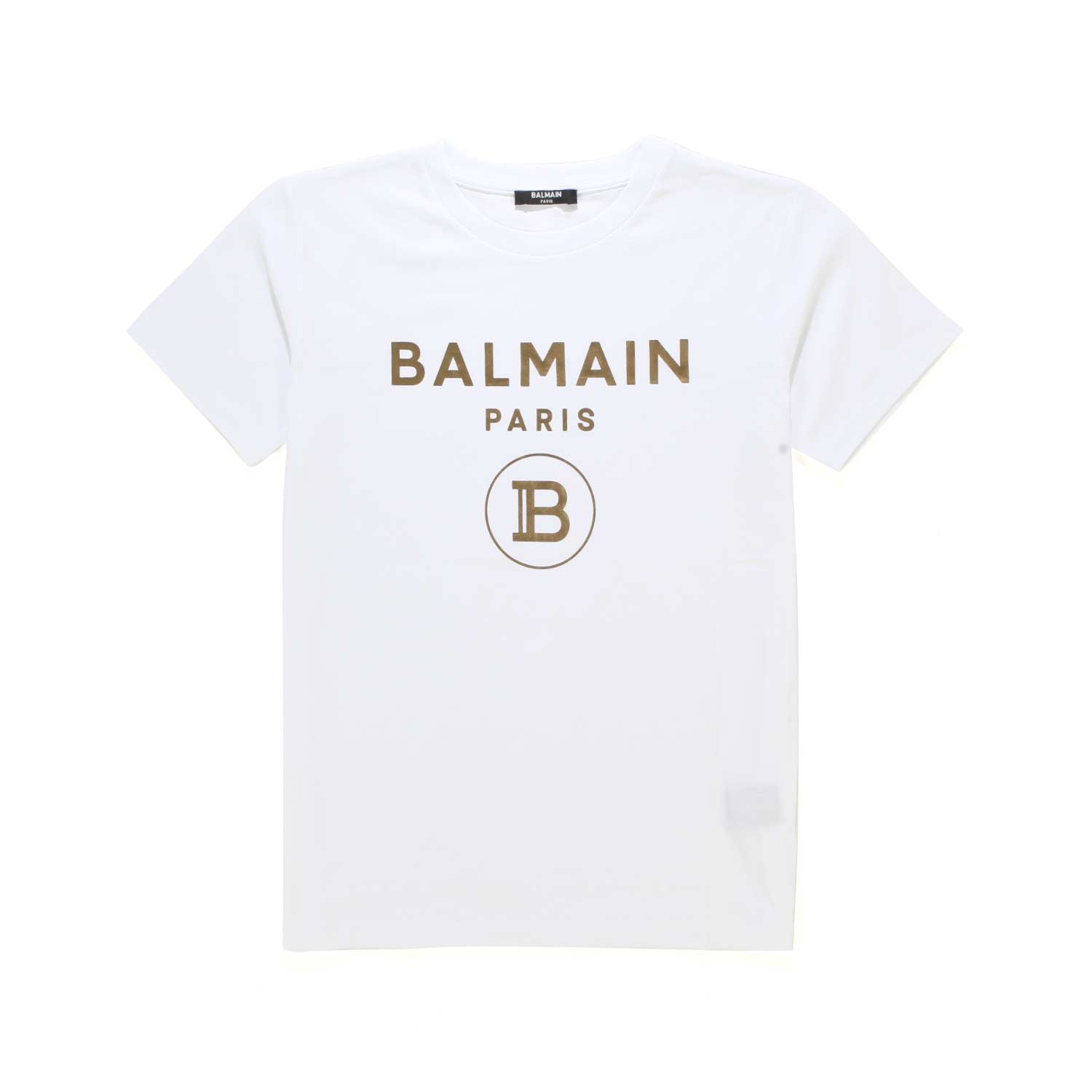 T-SHIRT BIANCA CON LOGO ORO BAMBINA TEEN - annameglio.com abbigliamento moda