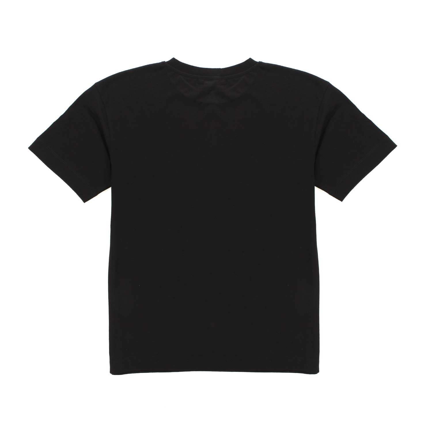 T-SHIRT NERA CON STAMPA LOGO ORO BAMBINA TEEN - annameglio.com abbigliamento moda