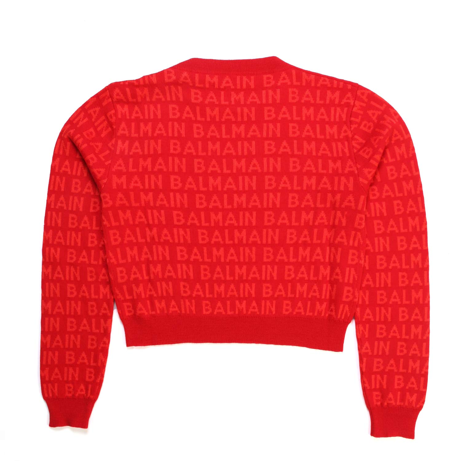 PULLOVER ROSSO CON LOGHI JACQUARD BAMBINA TEEN - annameglio.com abbigliamento moda