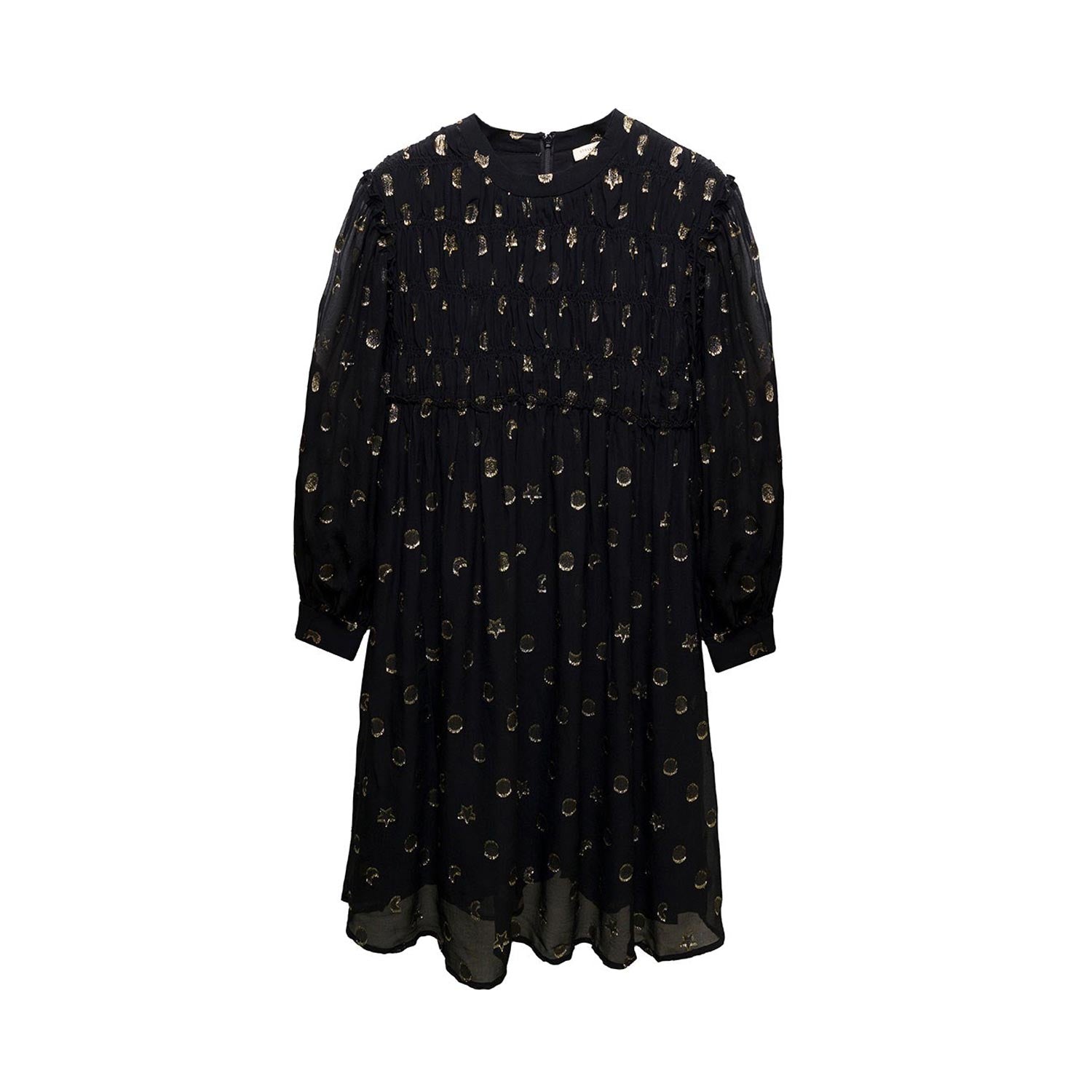 ABITO DI SETA NERO E ORO BAMBINA E TEEN - annameglio.com abbigliamento moda