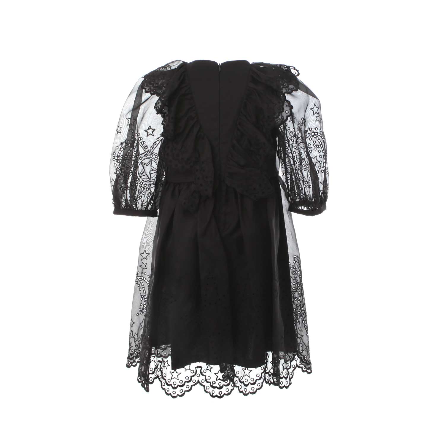 ABITO DI SETA NERO BAMBINA E TEENAGER - annameglio.com abbigliamento moda