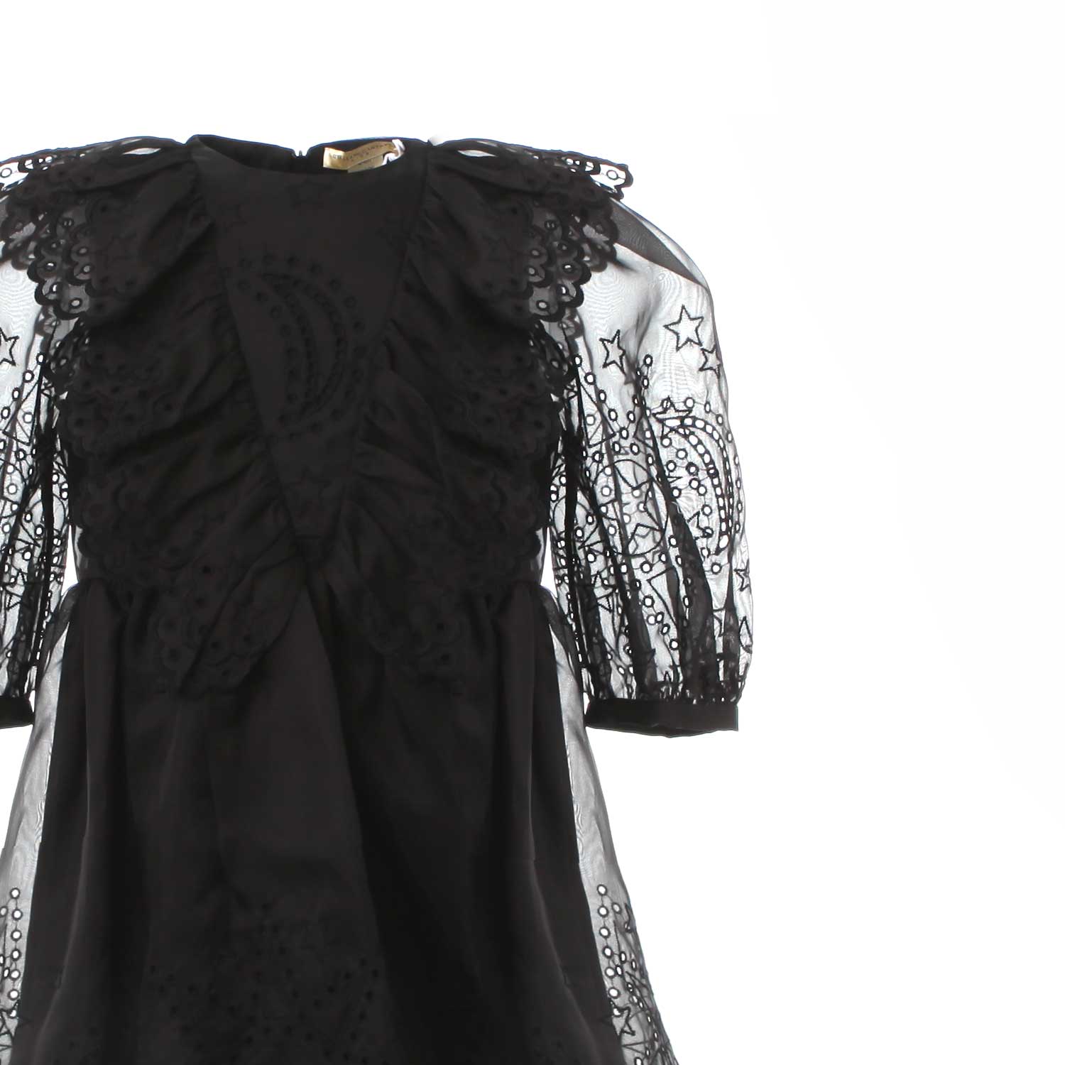 ABITO DI SETA NERO BAMBINA E TEENAGER - annameglio.com abbigliamento moda