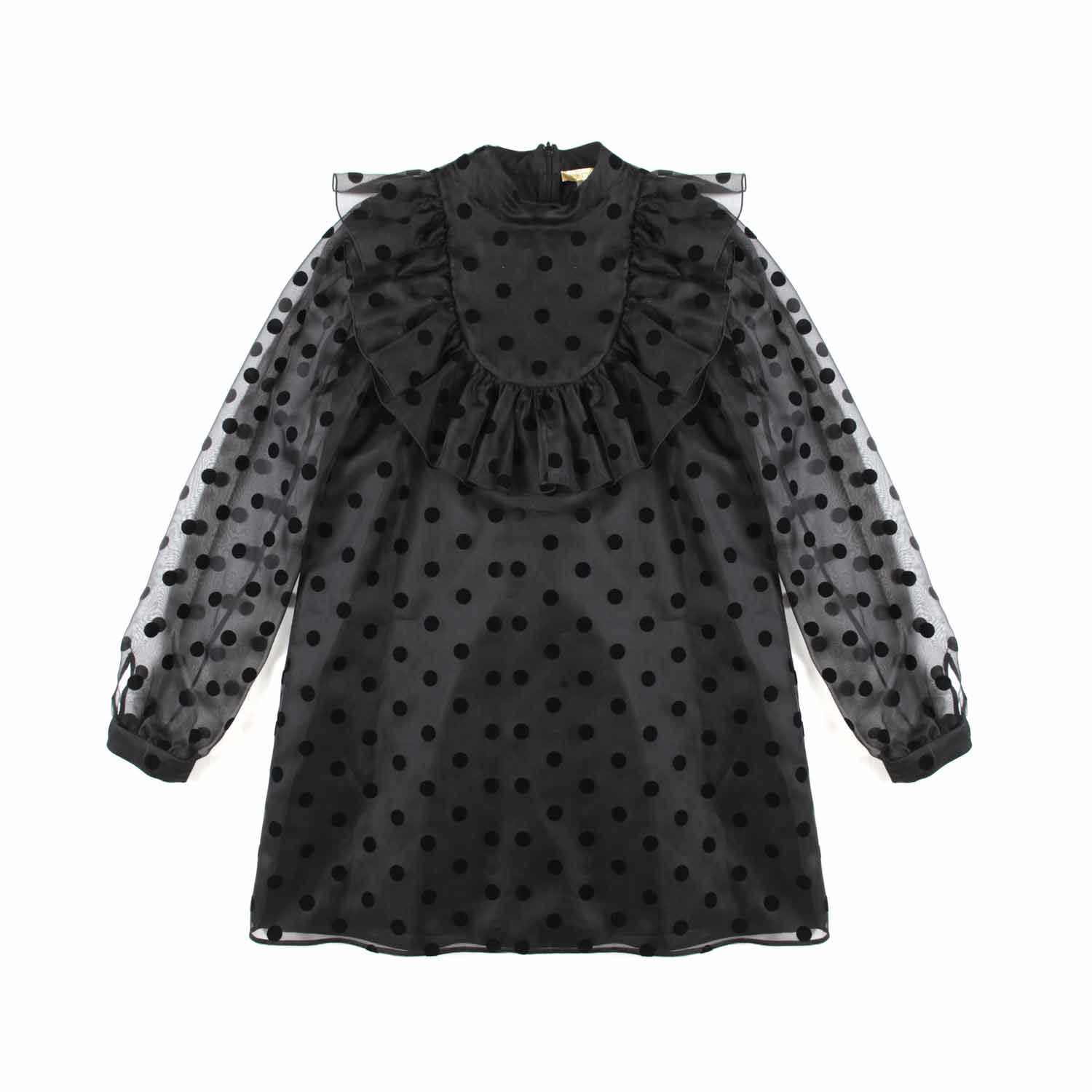 ABITO NERO DI SETA CON POIS DI VELLUTO - annameglio.com abbigliamento moda
