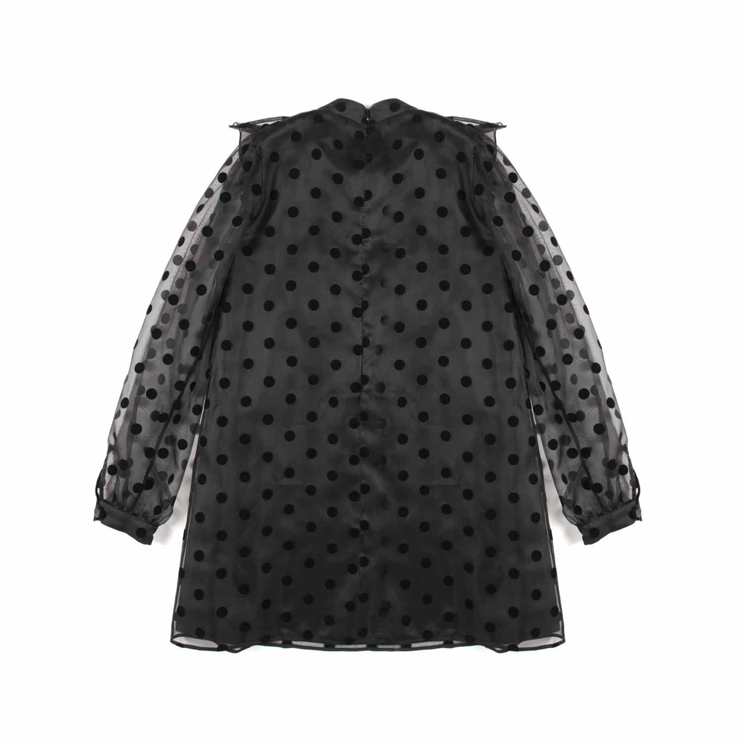 ABITO NERO DI SETA CON POIS DI VELLUTO - annameglio.com abbigliamento moda