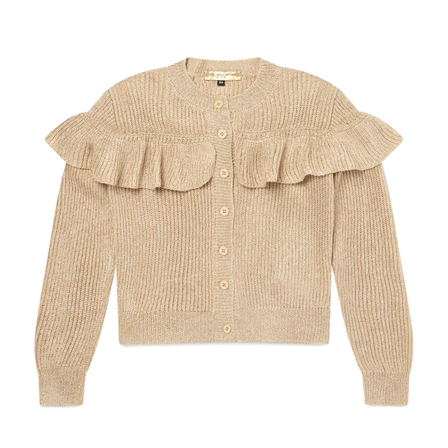 CARDIGAN ORO BAMBINA E TEENAGER - annameglio.com abbigliamento moda