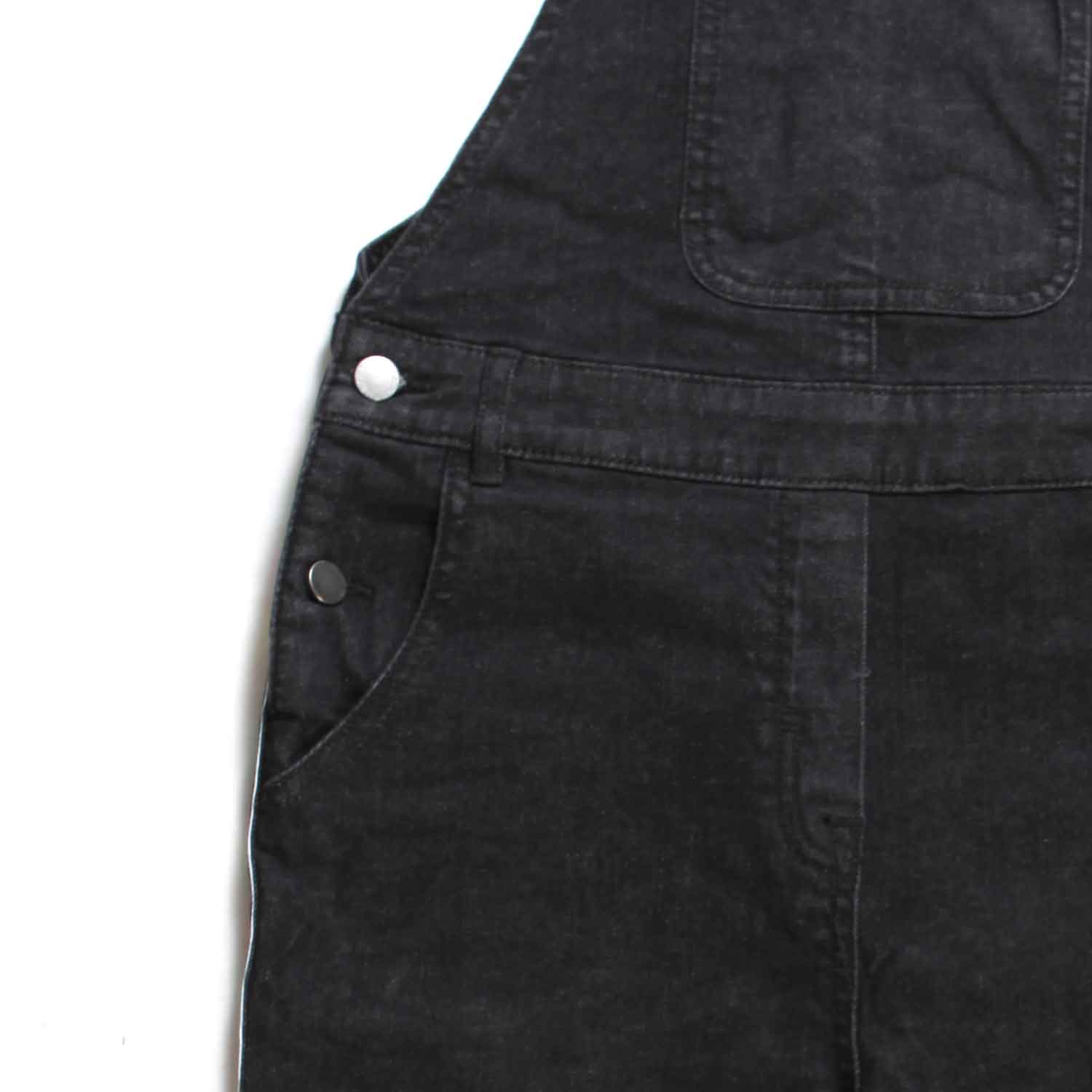 SALOPETTE DENIM NERA BAMBINA E TEENAGER - annameglio.com abbigliamento moda