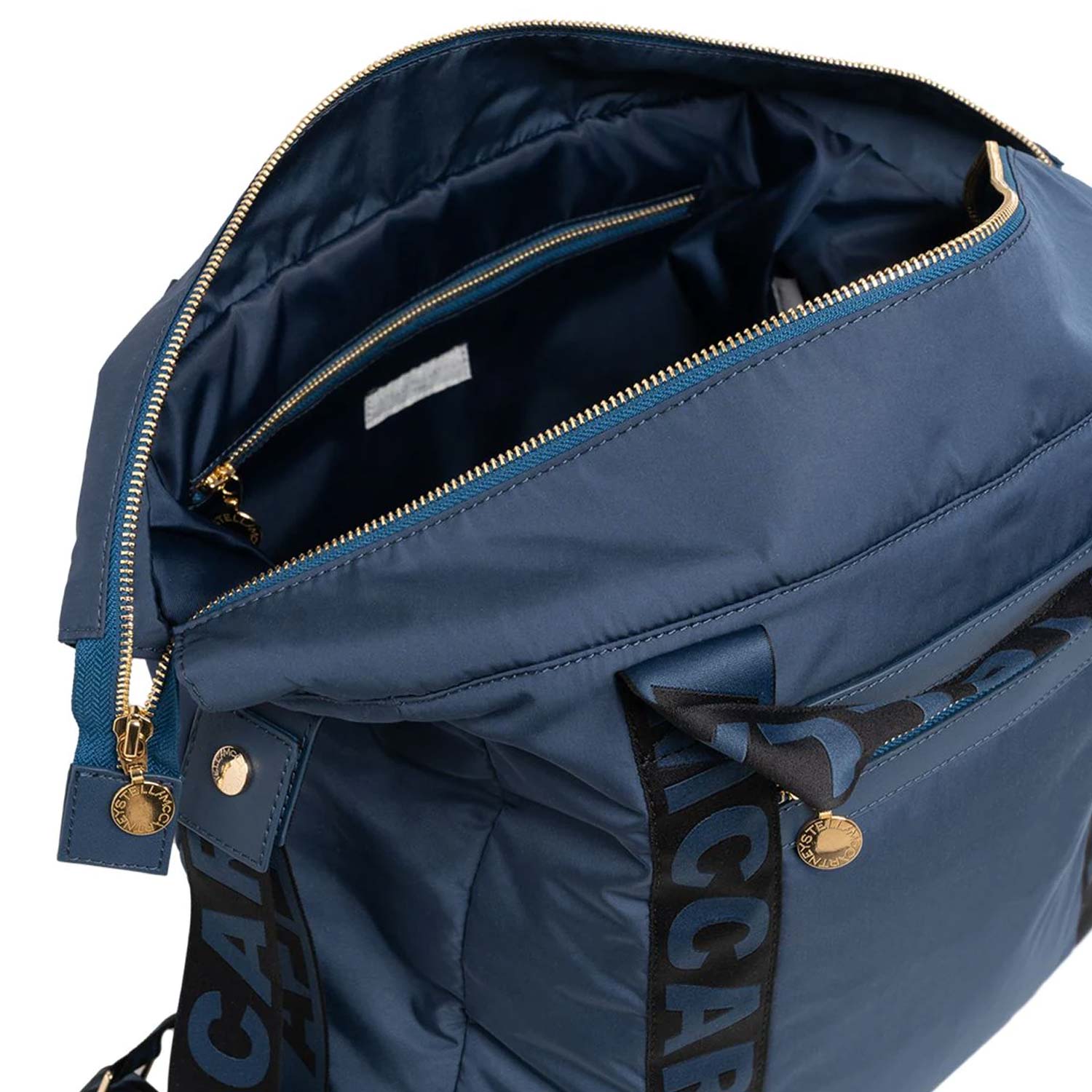 BORSA FASCIATOIO BLU CON MANICI NERI - annameglio.com abbigliamento moda