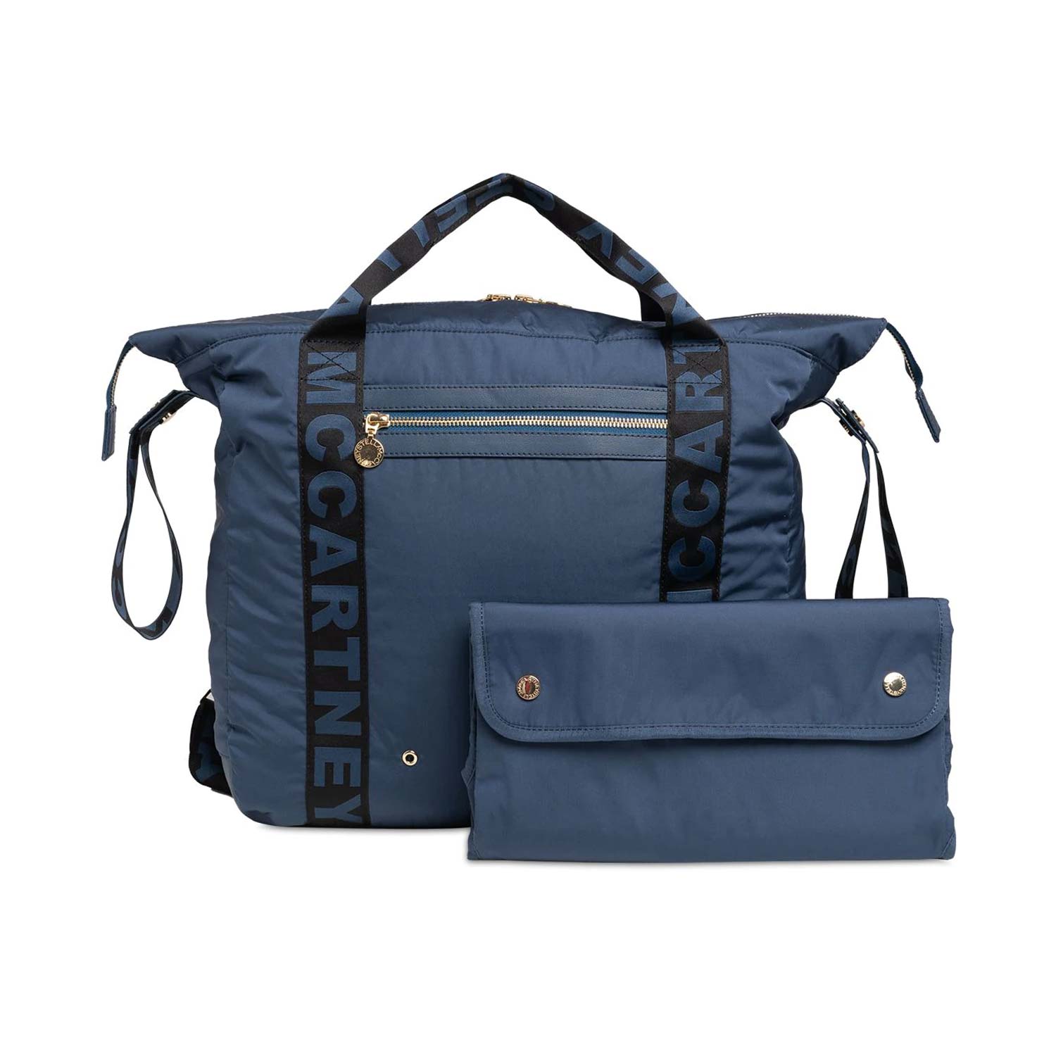 BORSA FASCIATOIO BLU CON MANICI NERI - annameglio.com abbigliamento moda