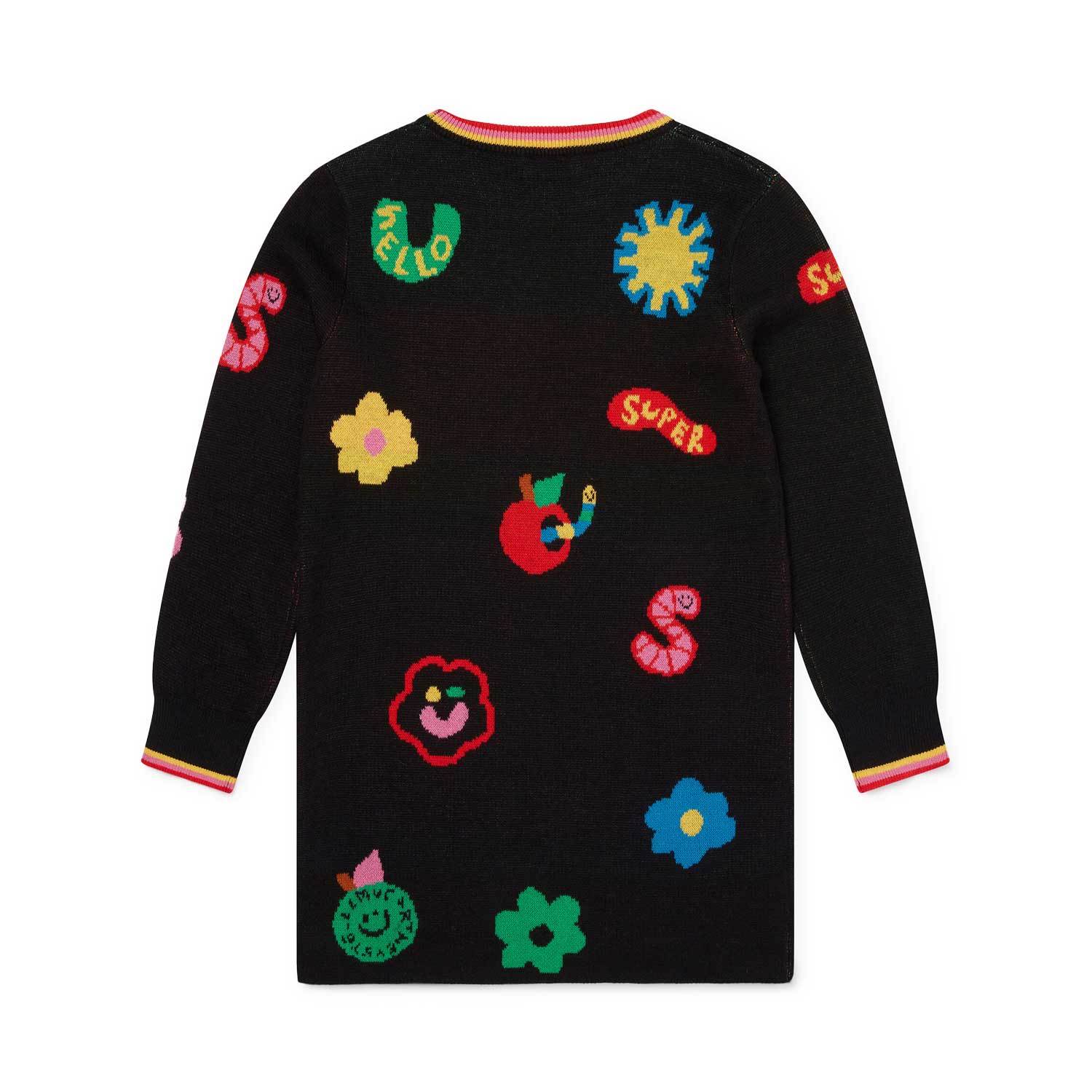 ABITO NERO E MULTICOLOR BAMBINA E TEEN - annameglio.com abbigliamento moda