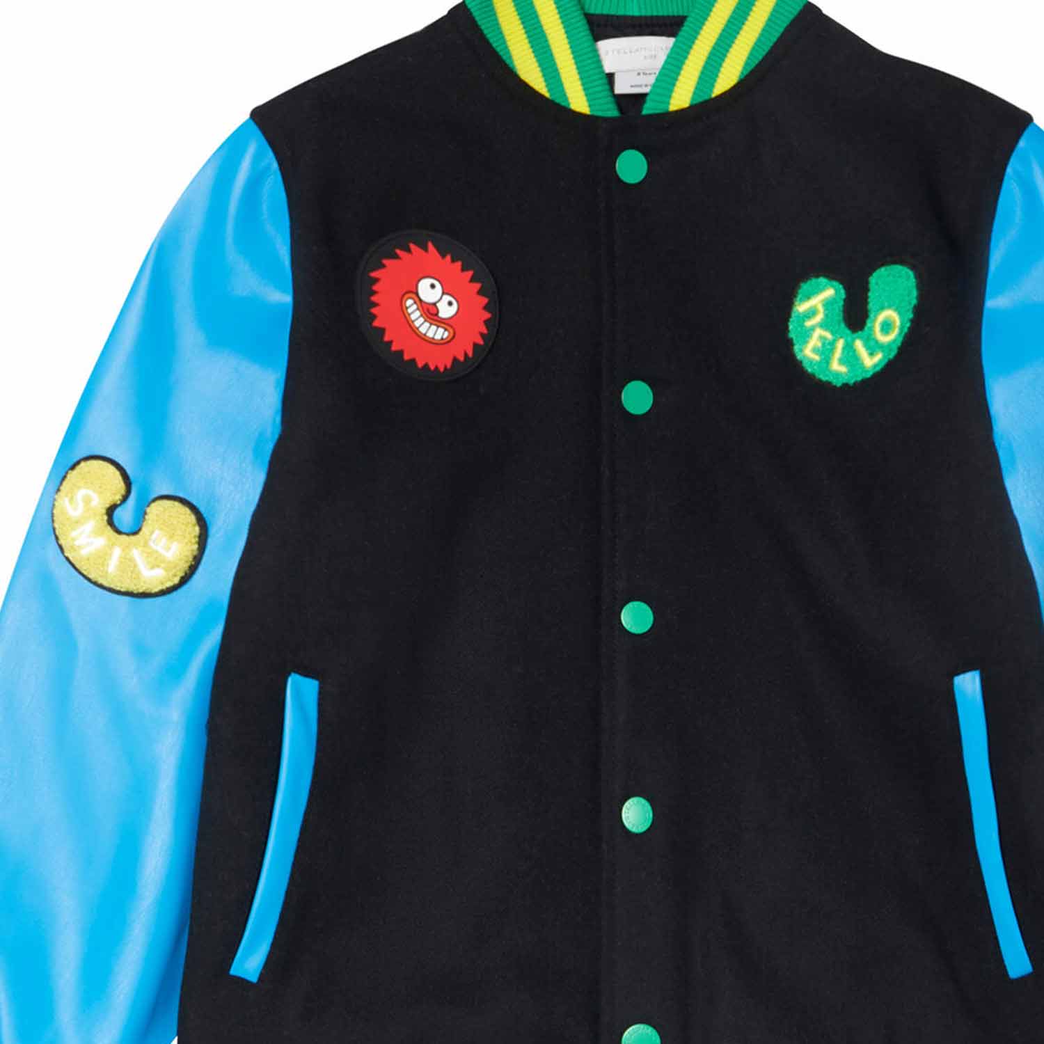 BOMBER NERO E MULTICOLOR BAMBINO - annameglio.com abbigliamento moda