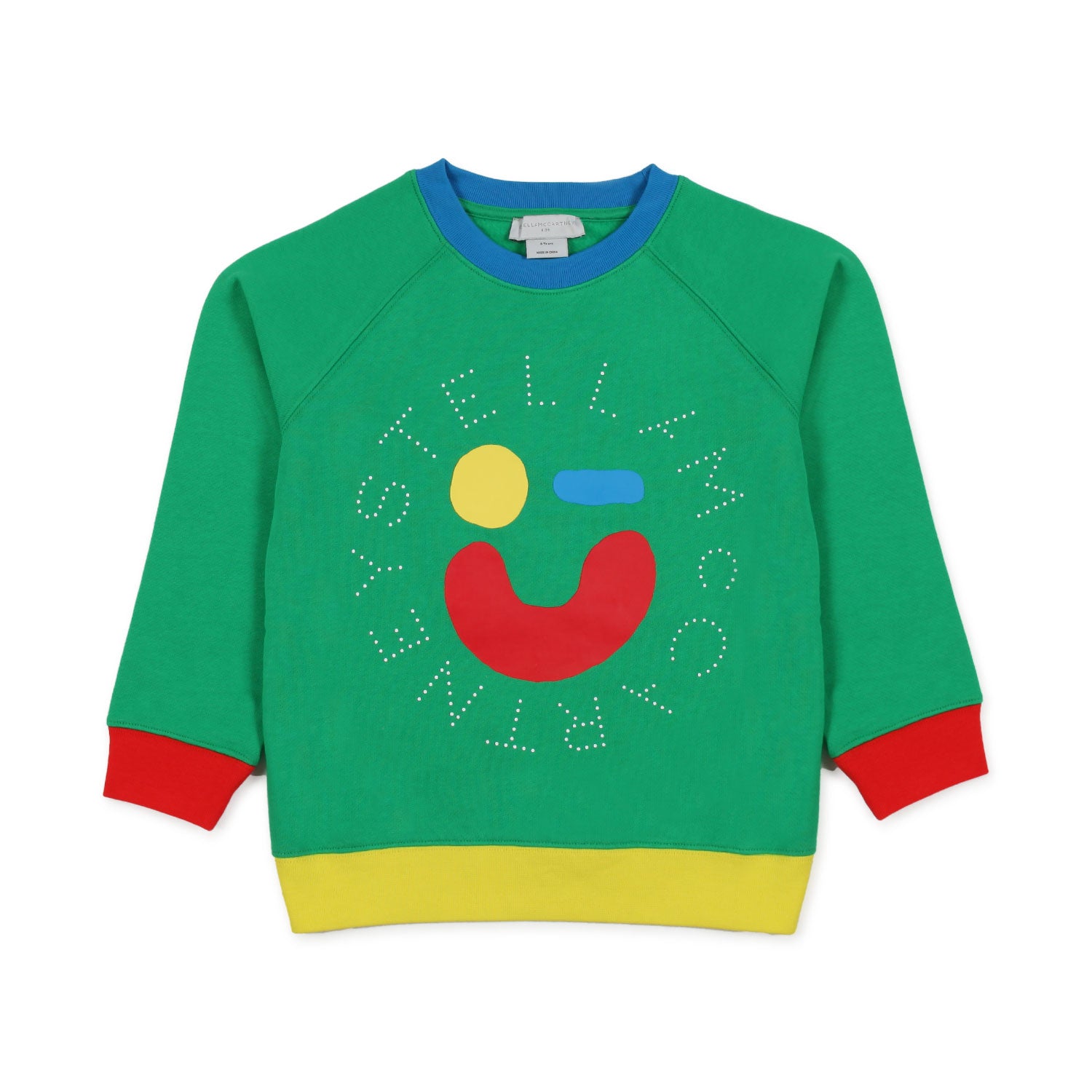 FELPA VERDE E MULTICOLOR BAMBINO - annameglio.com abbigliamento moda