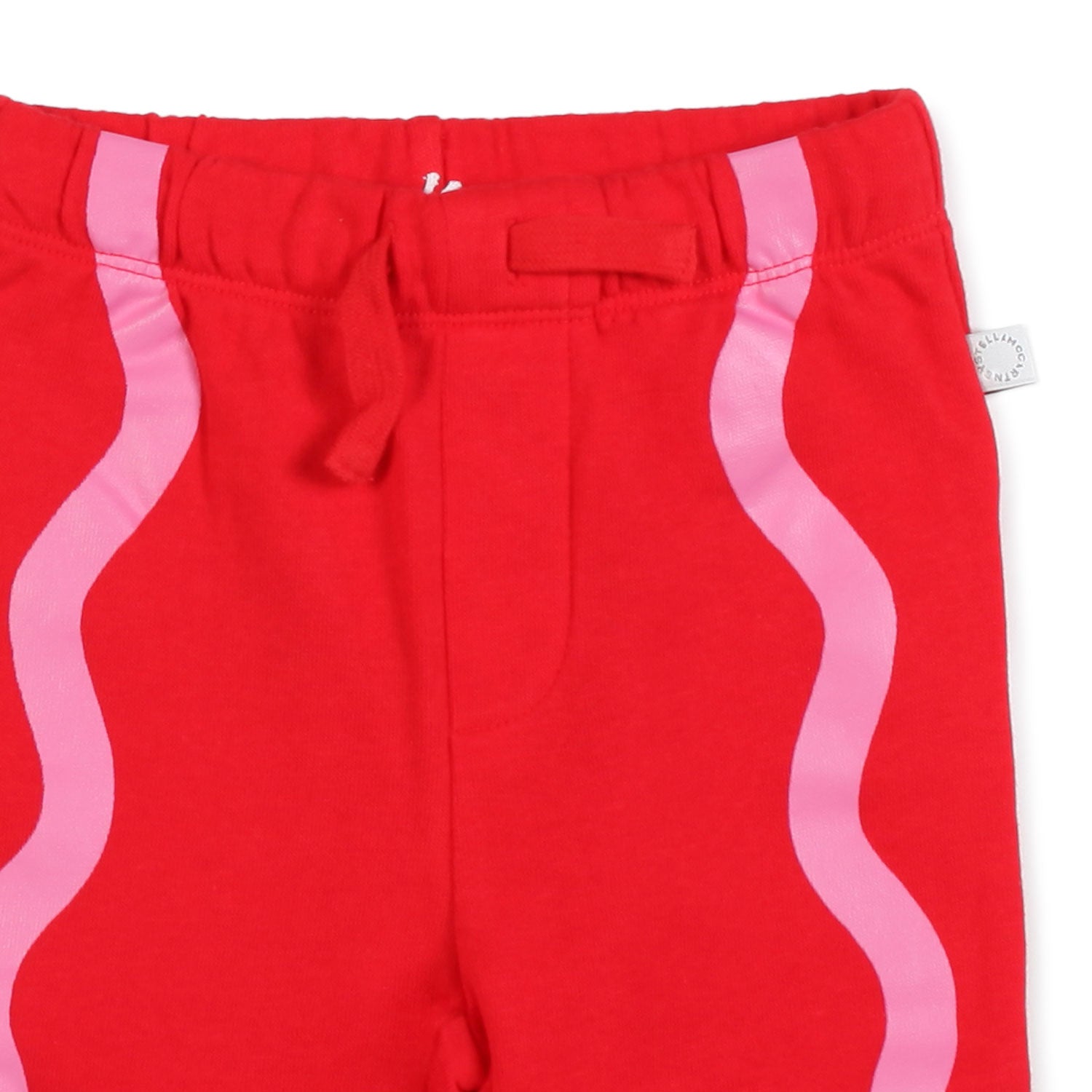PANTALONE FELPA ROSSO CON STAMPE BIMBA E NEONATA - annameglio.com abbigliamento moda