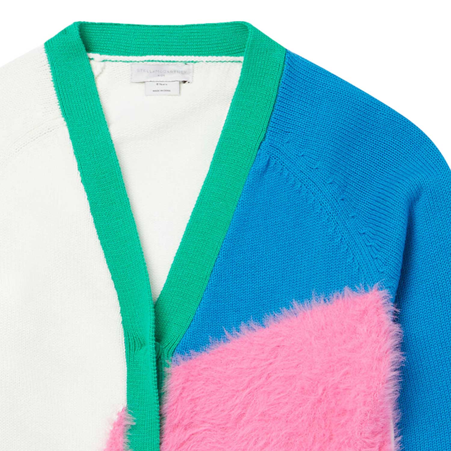 CARDIGAN COLOR BLOCK BAMBINA E TEENAGER - annameglio.com abbigliamento moda