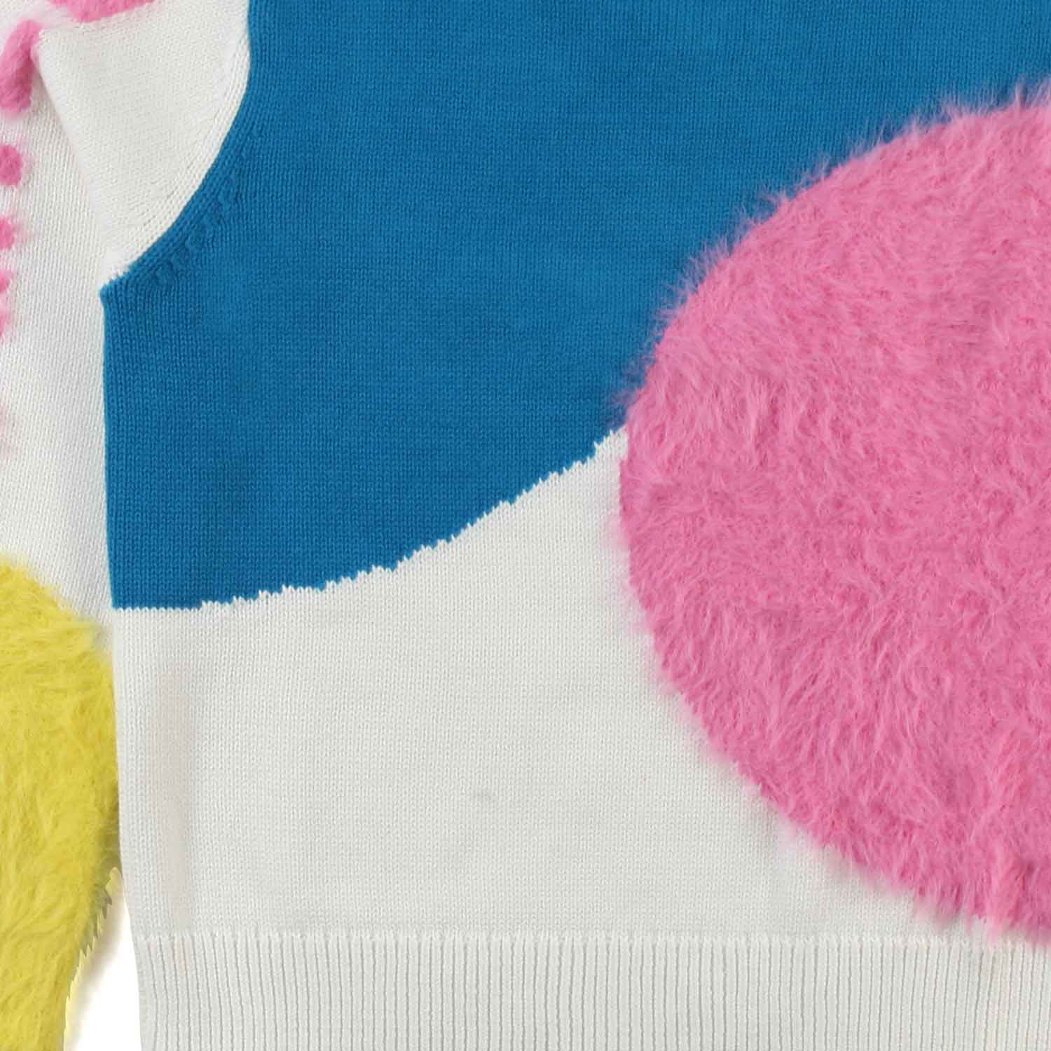 PULLOVER BIANCO E MULTICOLOR BAMBINA E TEENAGER - annameglio.com abbigliamento moda