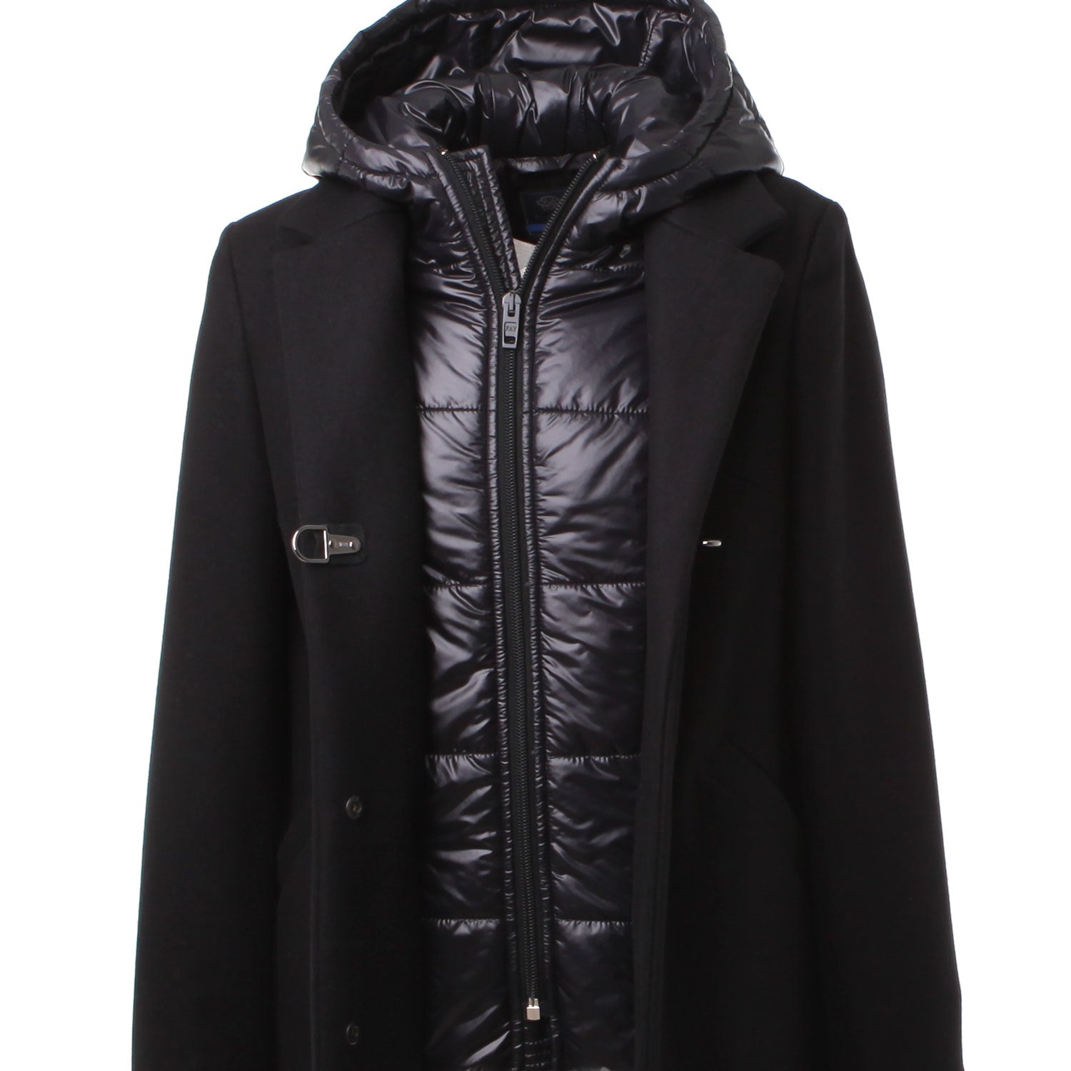 CAPPOTTO NERO CON GILET BAMBINA E TEENAGER - annameglio.com abbigliamento moda