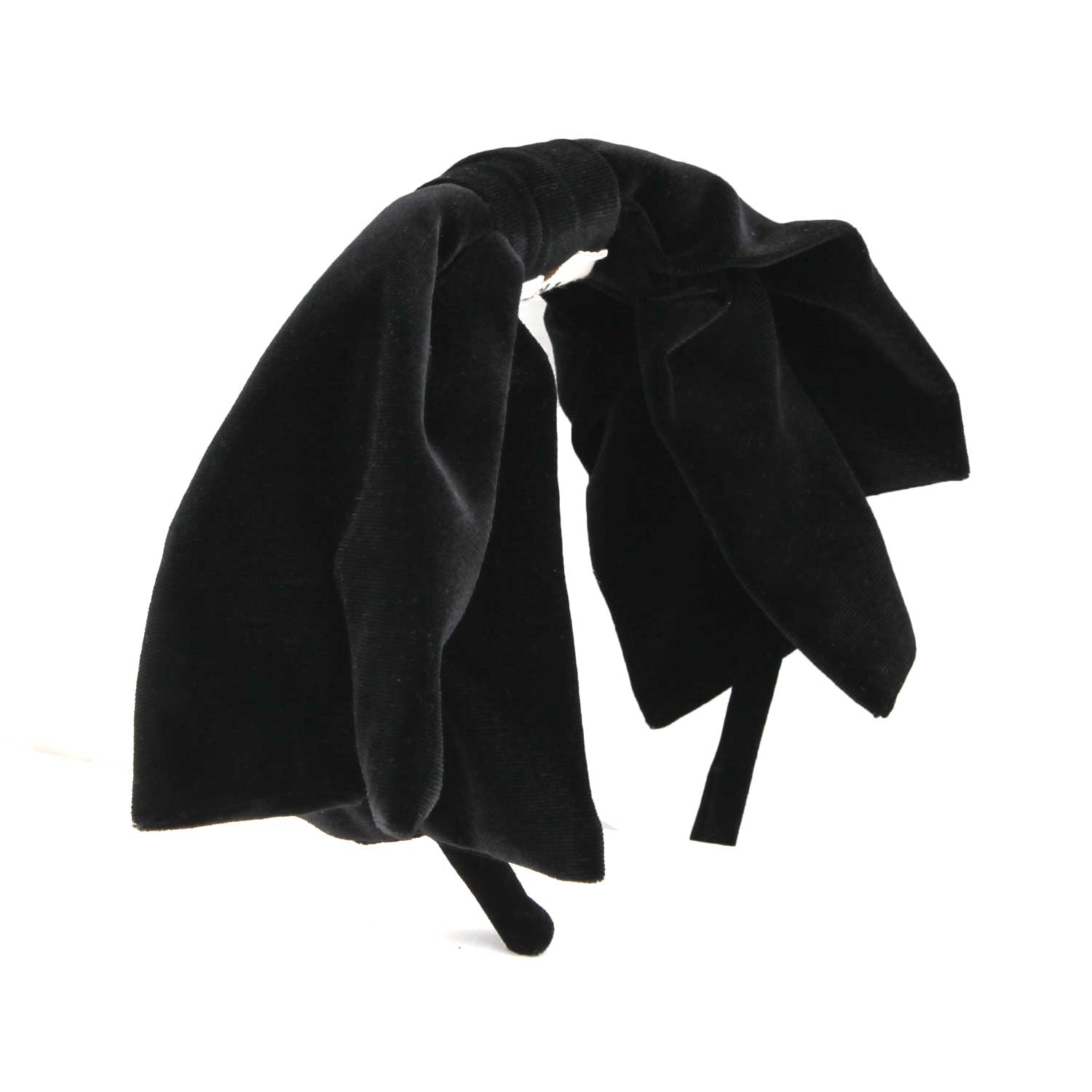 CERCHIETTO PER CAPELLI CON FIOCCO NERO DI VELLUTO - annameglio.com abbigliamento moda