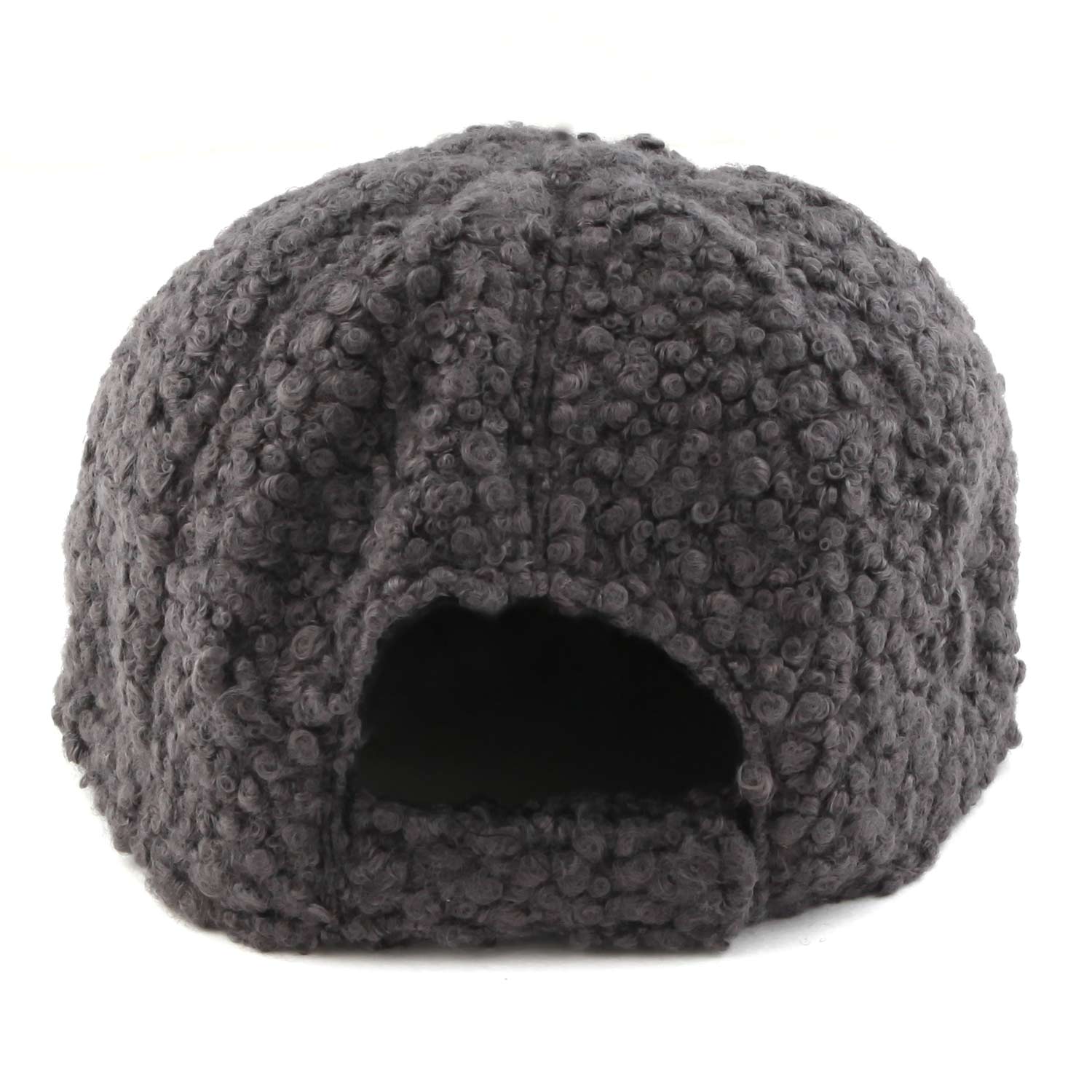 CAPPELLO BASEBALL GRIGIO IN ECO-TEDDY - annameglio.com abbigliamento moda