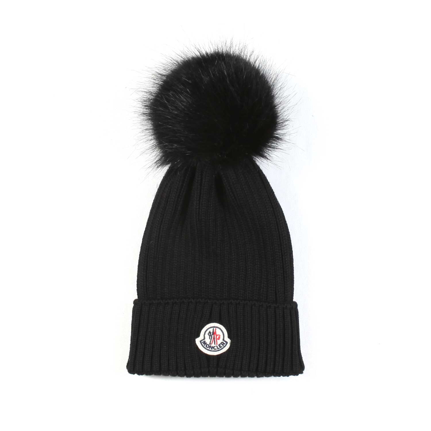 BERRETTO BAMBINA NERO CON PON PON - annameglio.com abbigliamento moda