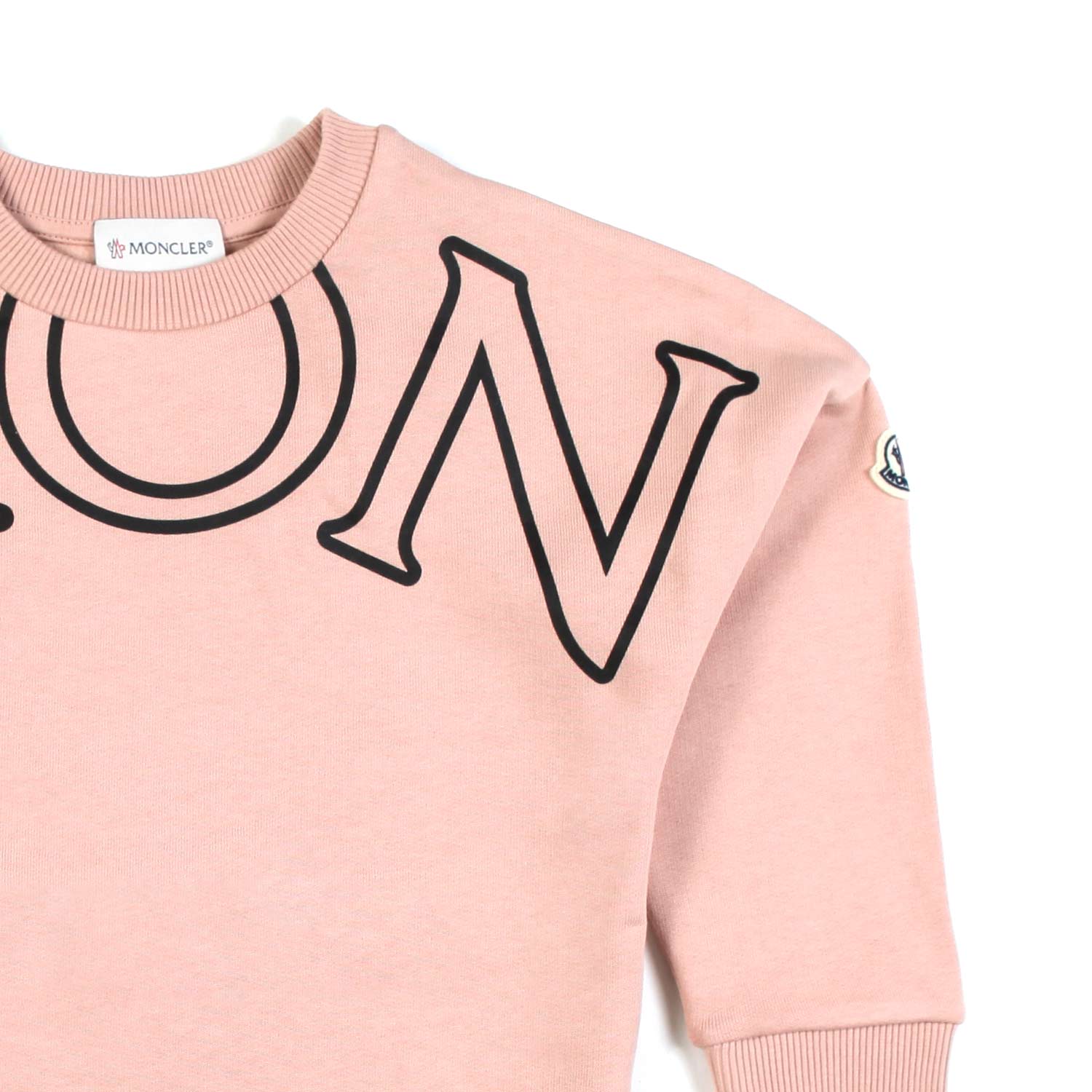 FELPA ROSA ANTICO CON LOGO BAMBINA E TEEN - annameglio.com abbigliamento moda