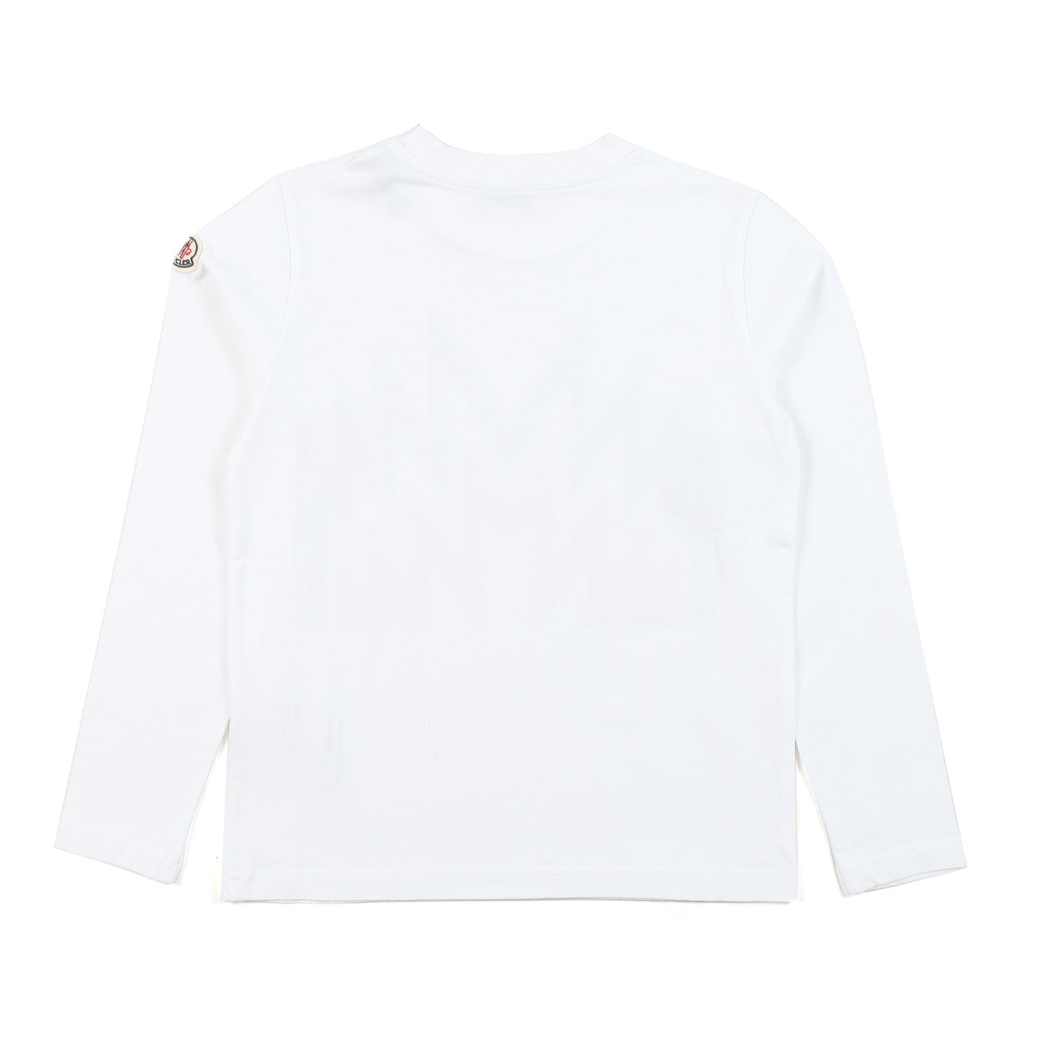 T-SHIRT LUNGA BIANCA CON STAMPA BLU E ROSSA - annameglio.com abbigliamento moda