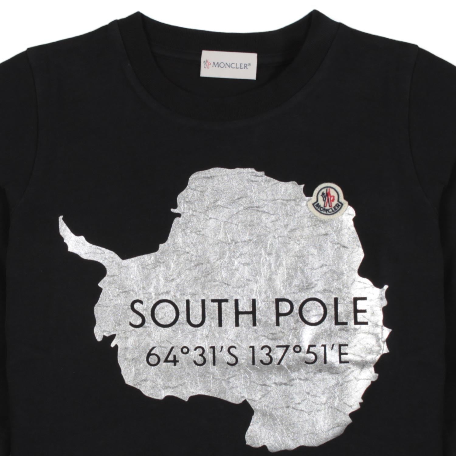 T-SHIRT NERA MANICA LUNGA CON STAMPA SOUTH POLE - annameglio.com abbigliamento moda