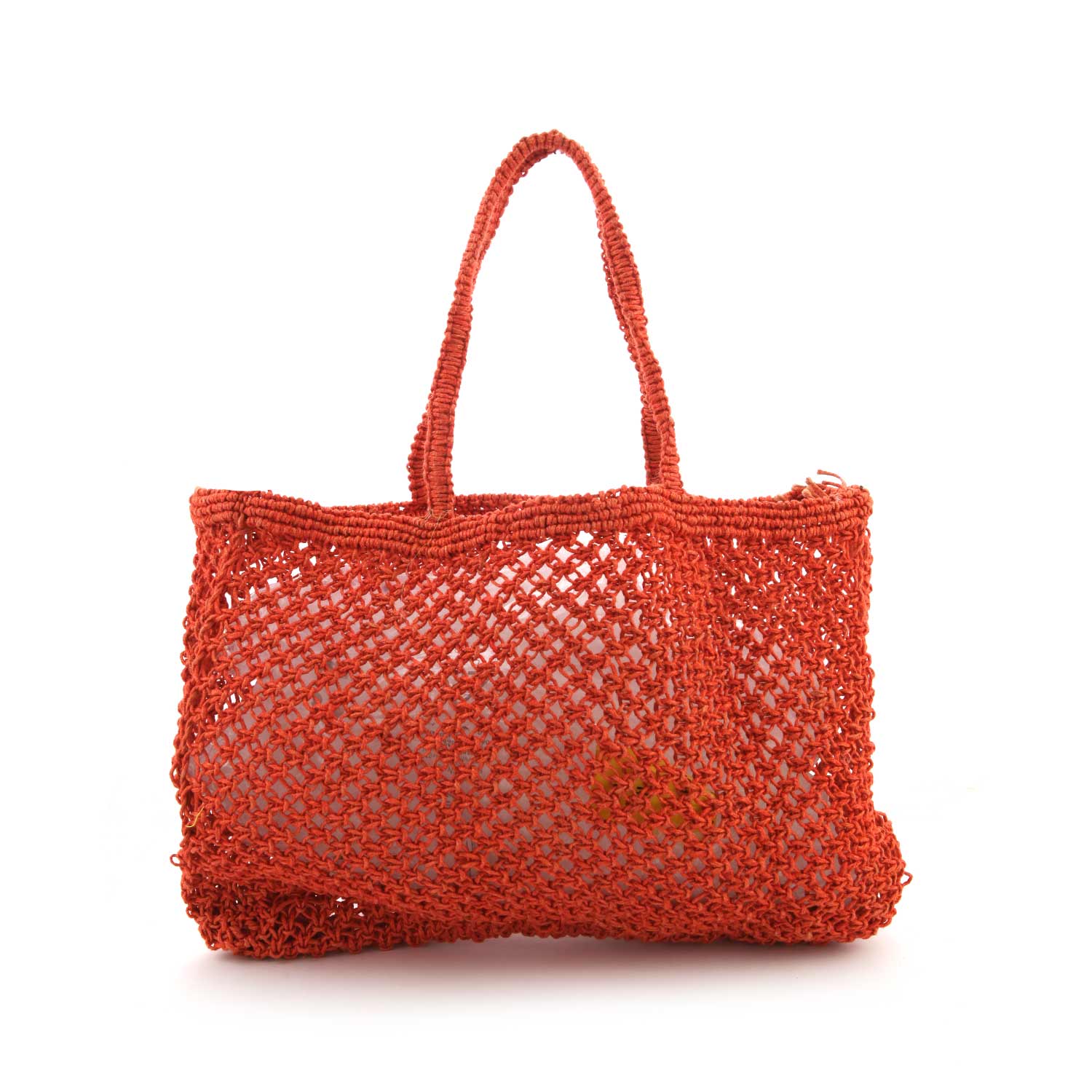 BORSA MARE ARANCIONE INTRECCIATA - annameglio.com abbigliamento moda