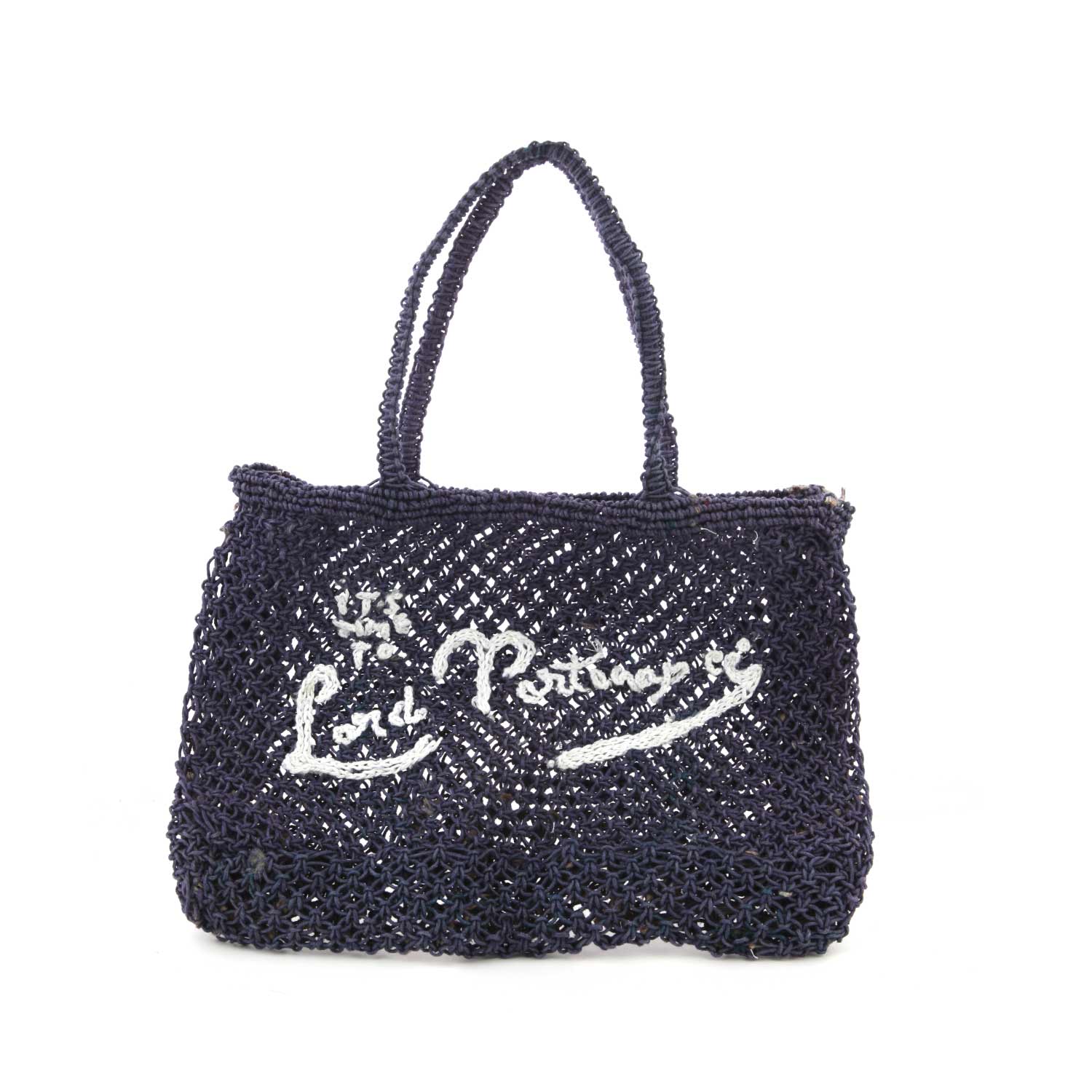 BORSA MARE BLU NAVY INTRECCIATA - annameglio.com abbigliamento moda