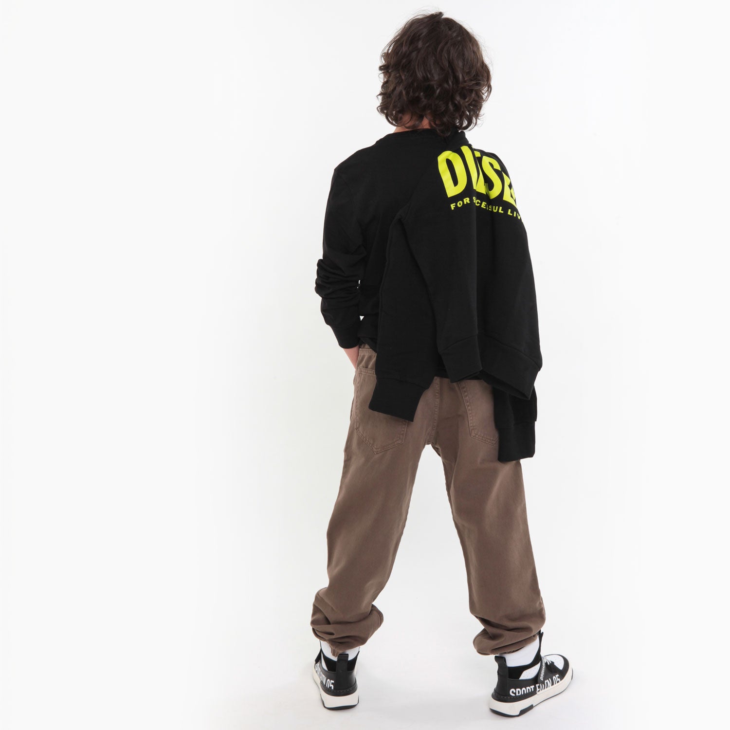 PANTALONE UNISEX D-MAURI COLOR FANGO - annameglio.com abbigliamento moda