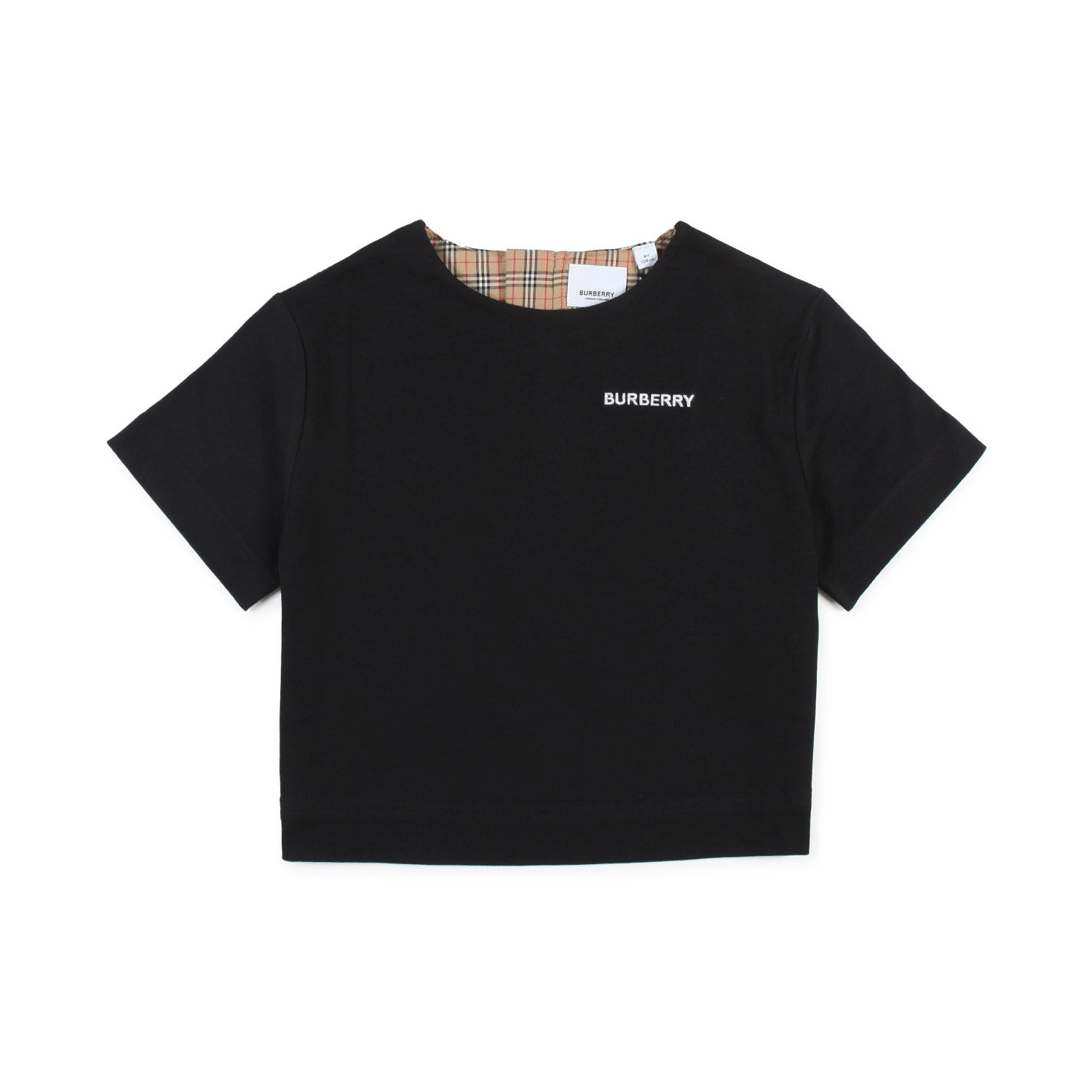 T-SHIRT NERA E TARTAN BAMBINA E TEENAGER - annameglio.com abbigliamento moda