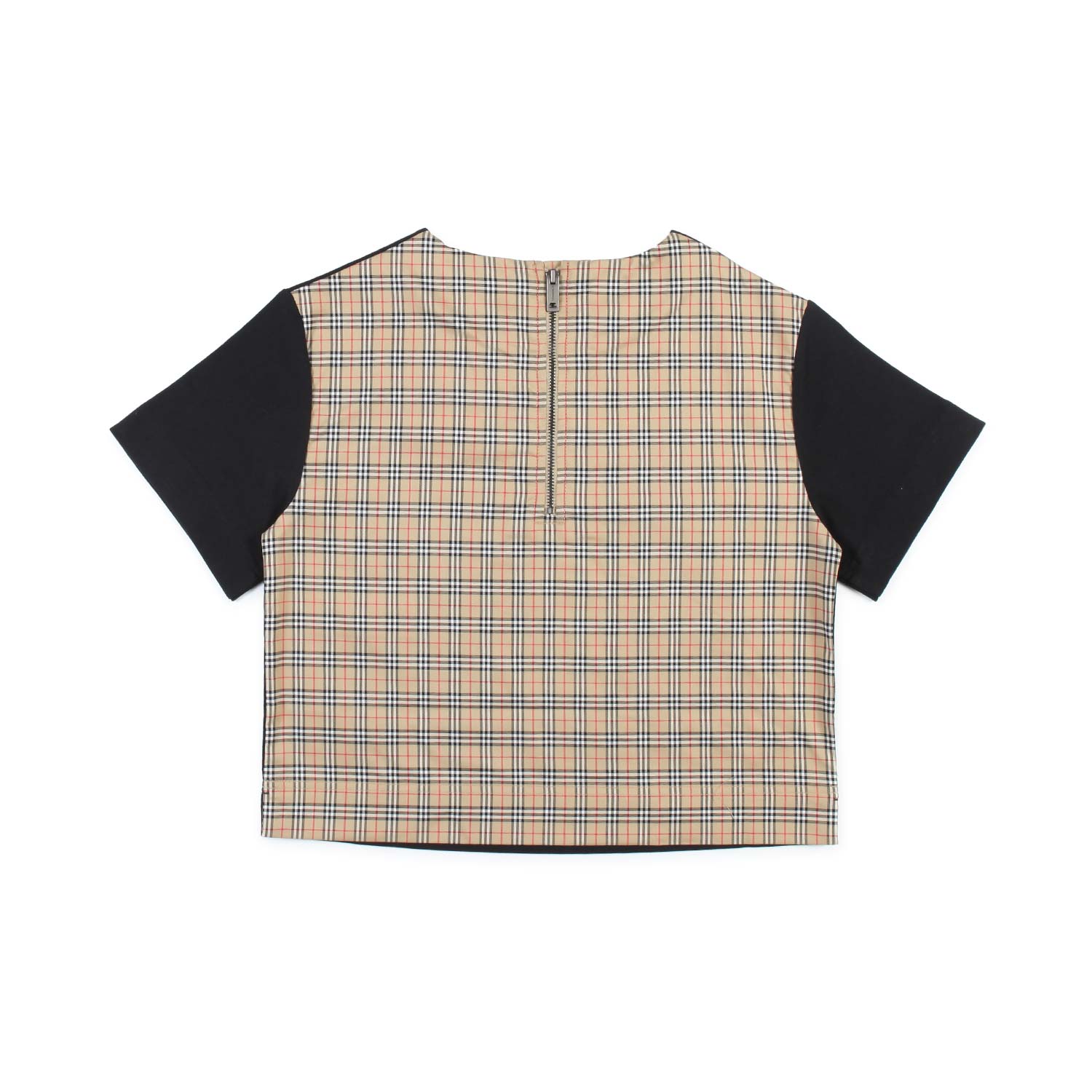 T-SHIRT NERA E TARTAN BAMBINA E TEENAGER - annameglio.com abbigliamento moda