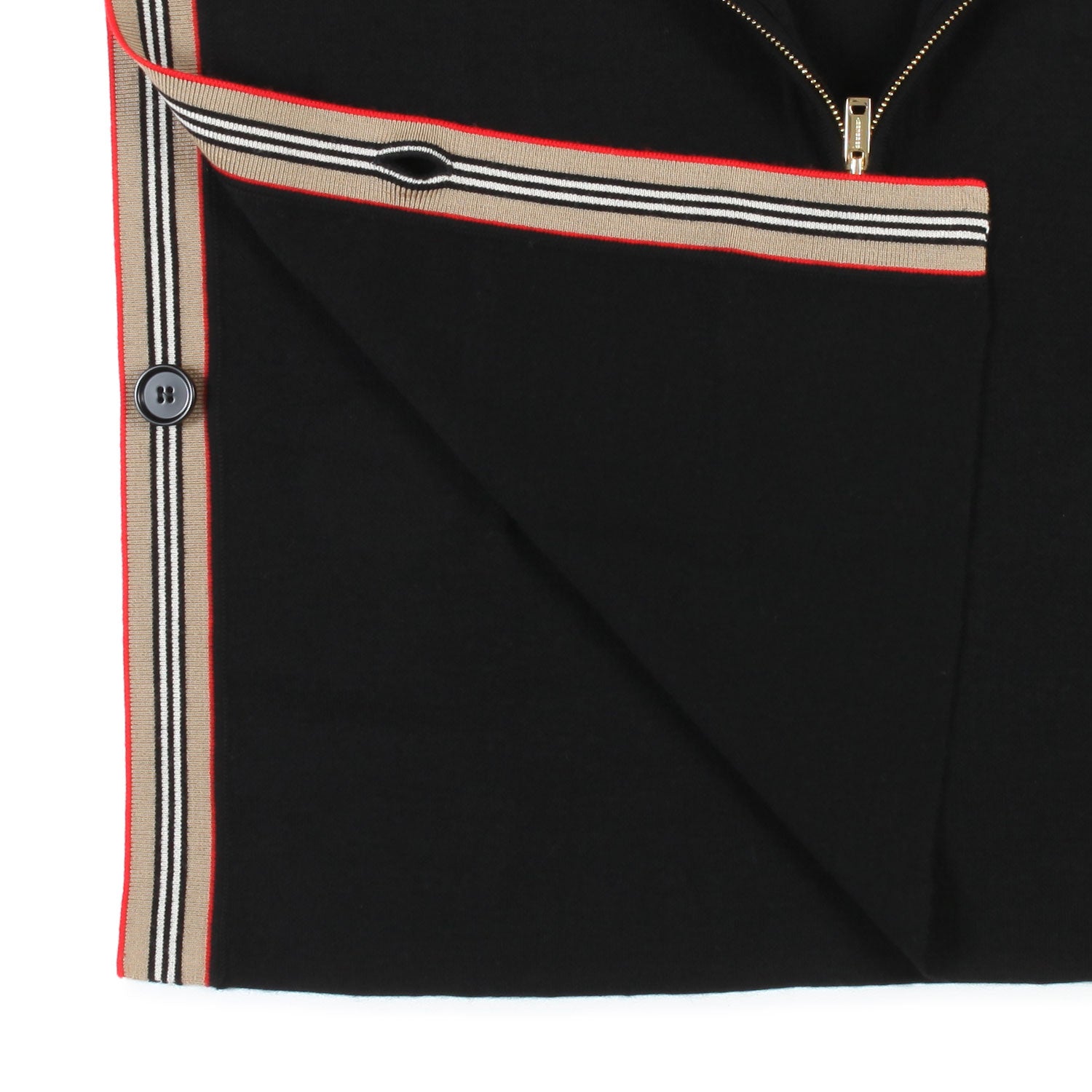 MANTELLA DI LANA NERA E BEIGE BAMBINA - annameglio.com abbigliamento moda