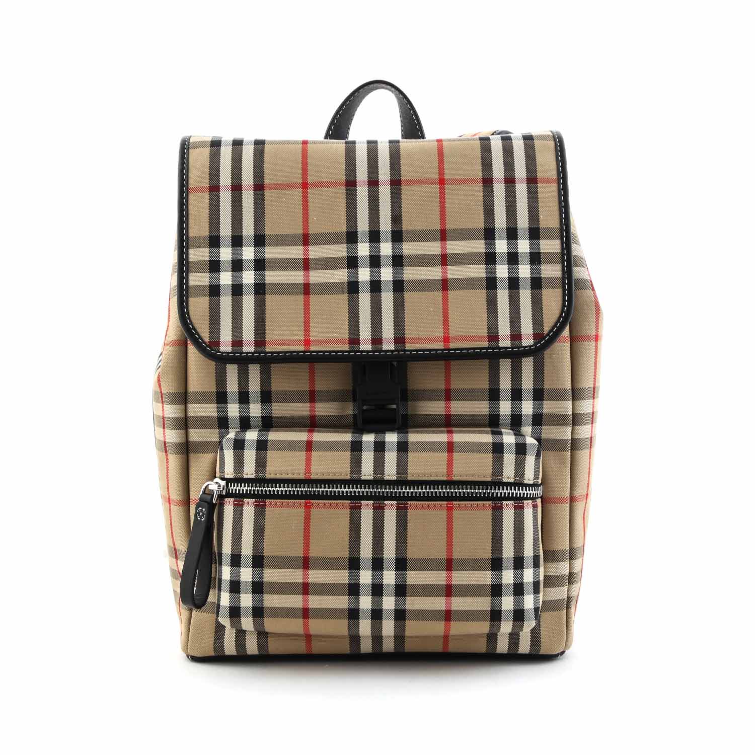 ZAINO VINTAGE CHECK BEIGE E NERO - annameglio.com abbigliamento moda