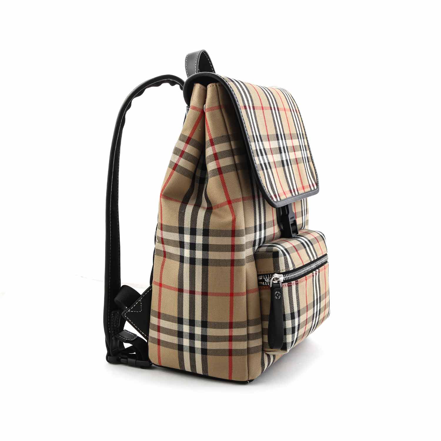 ZAINO VINTAGE CHECK BEIGE E NERO - annameglio.com abbigliamento moda