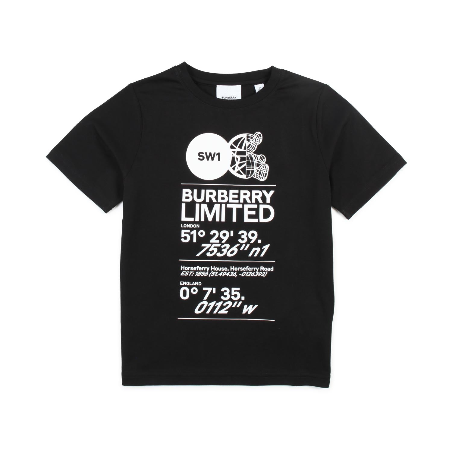 T-SHIRT UNISEX NERA CON STAMPE BIANCHE JR E TEEN - annameglio.com abbigliamento moda