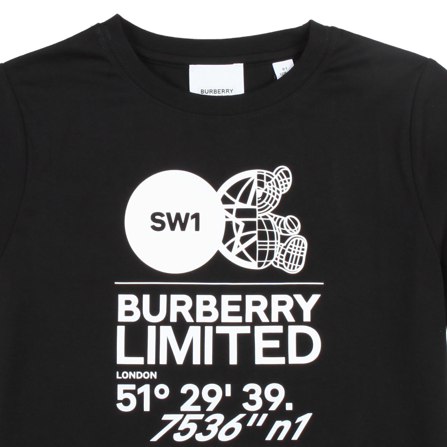 T-SHIRT UNISEX NERA CON STAMPE BIANCHE JR E TEEN - annameglio.com abbigliamento moda