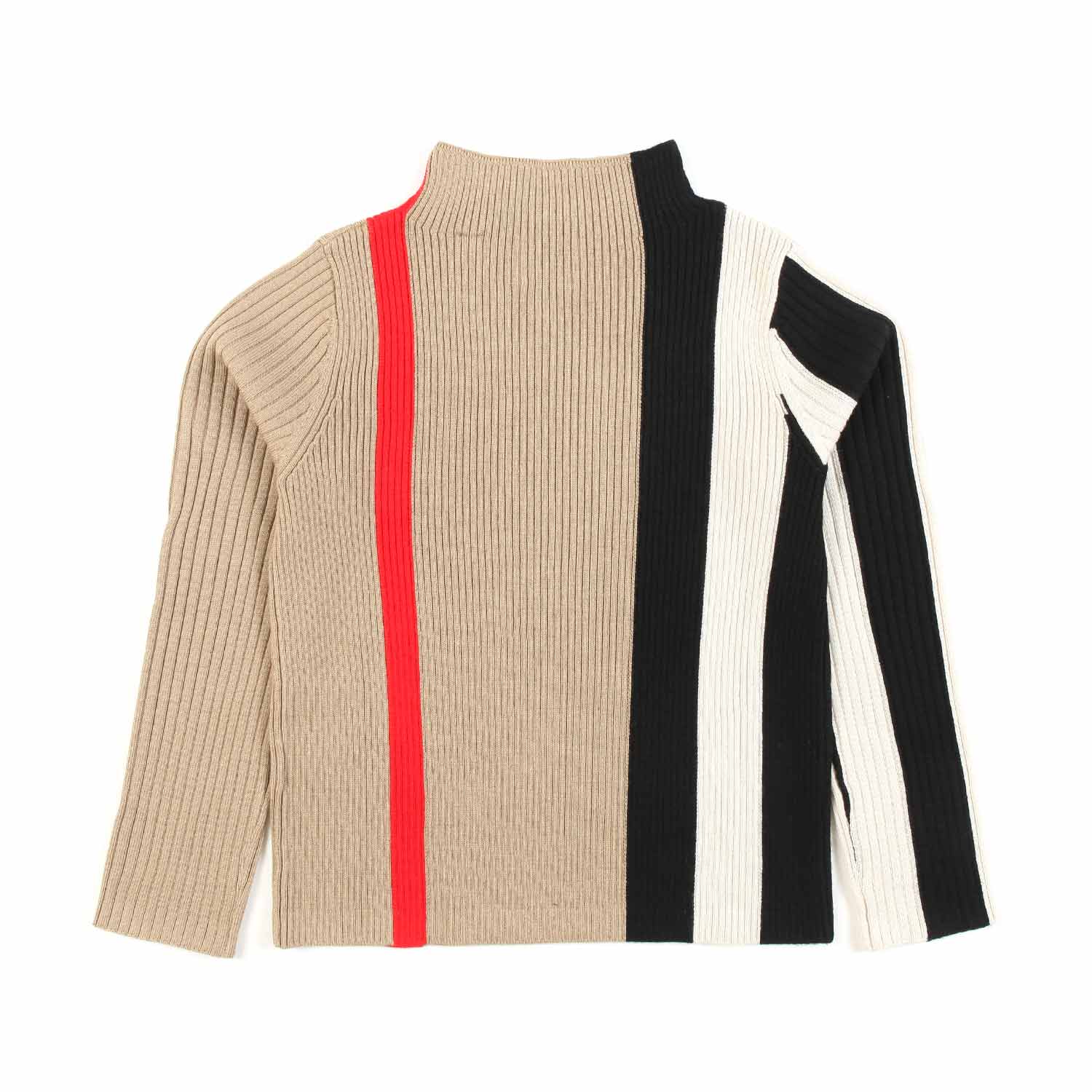 PULLOVER BEIGE COLLO ALTO BAMBINA E TEEN - annameglio.com abbigliamento moda