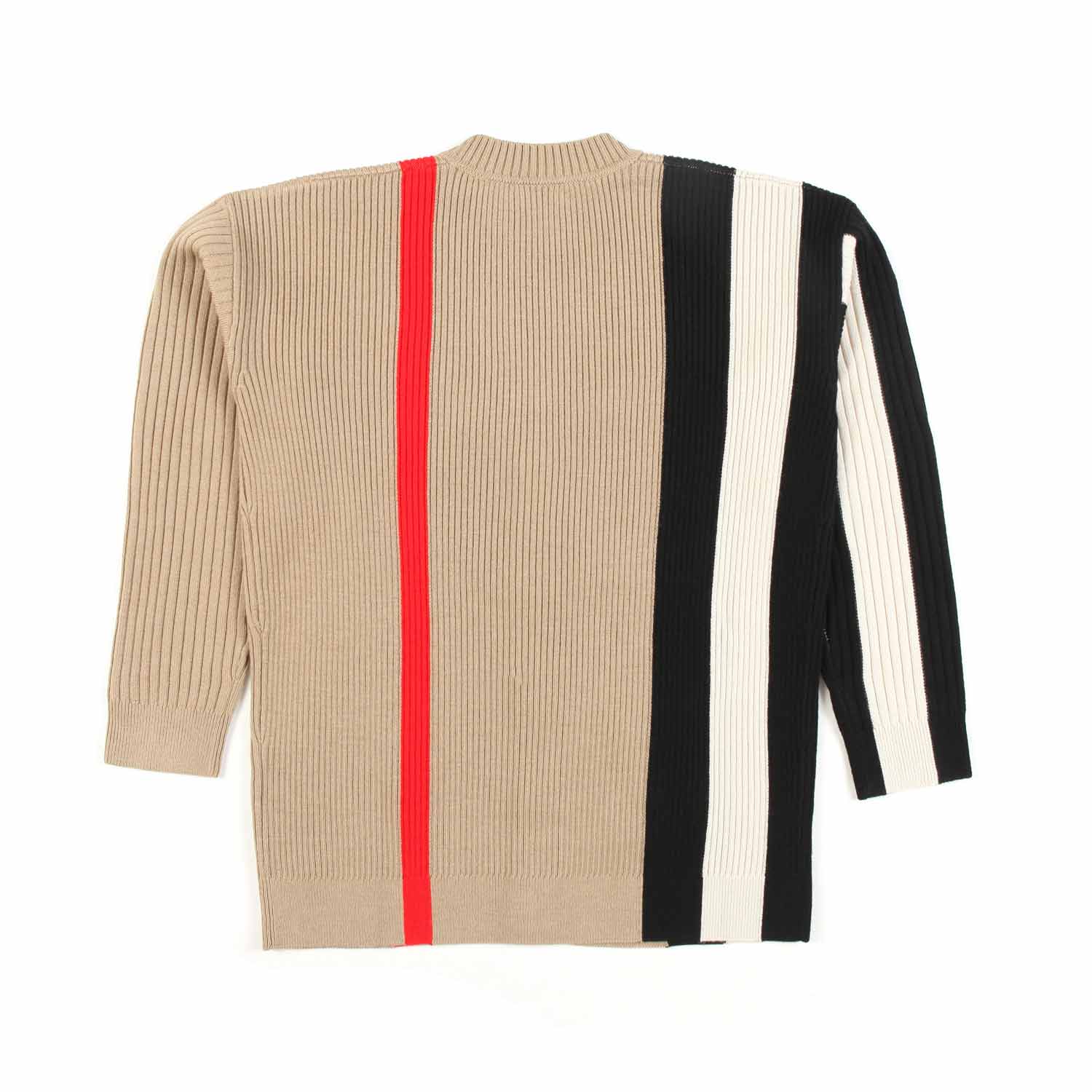 CARDIGAN COLOR BLOCK BEIGE UNISEX - annameglio.com abbigliamento moda