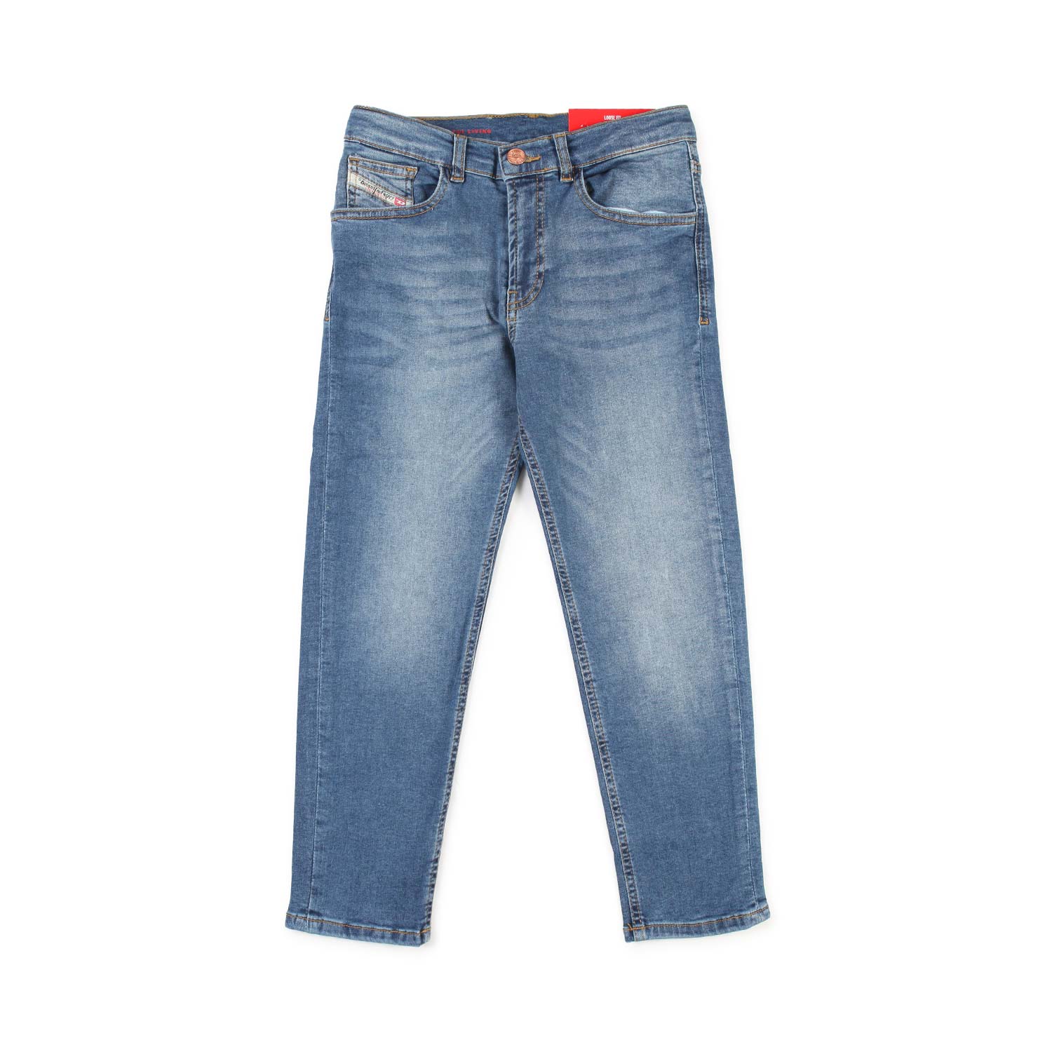 JEANS LOOSE FIT UNISEX BLU MEDIO BAMBINO E TEEN - annameglio.com abbigliamento moda
