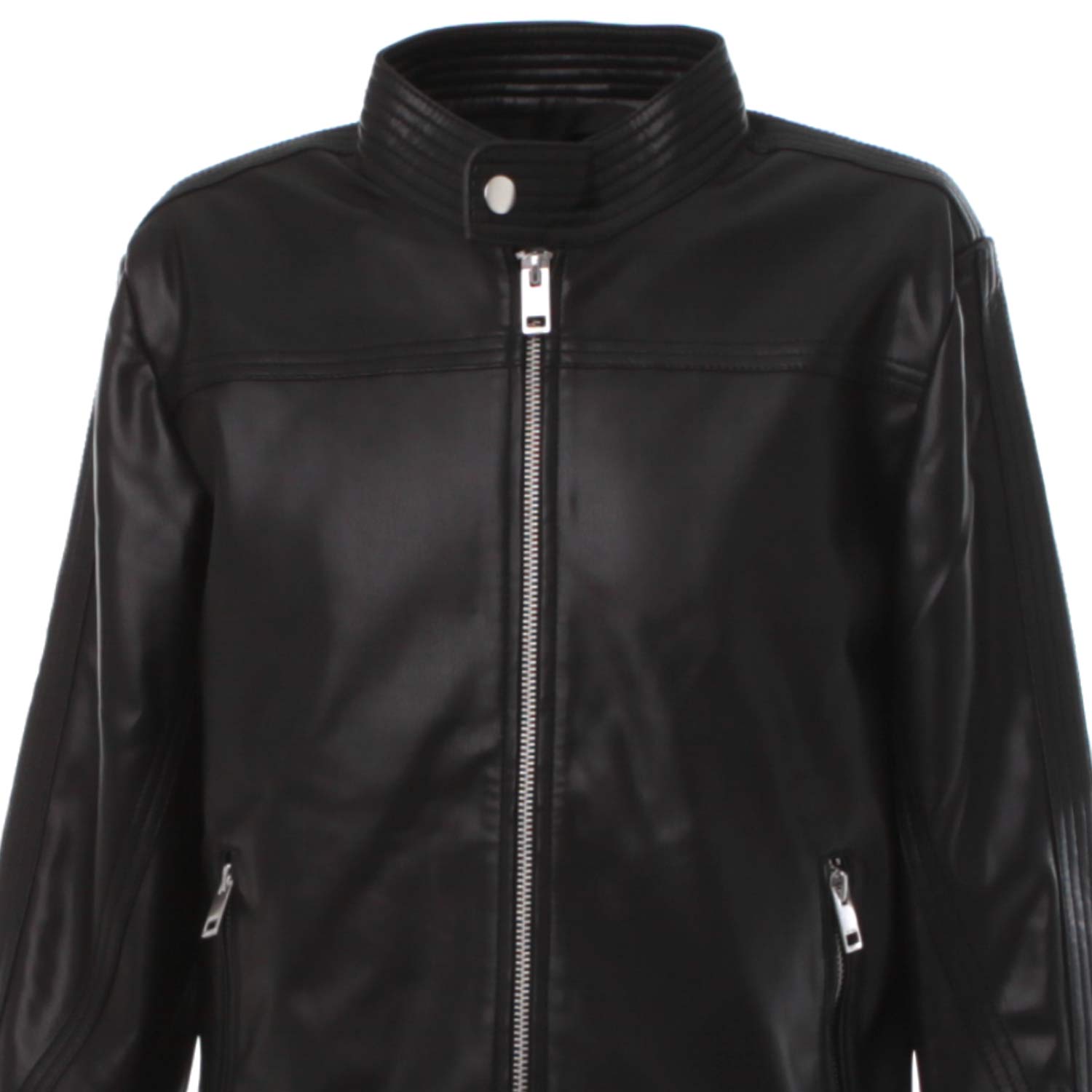 GIACCA UNISEX NERA IN ECOPELLE - annameglio.com abbigliamento moda