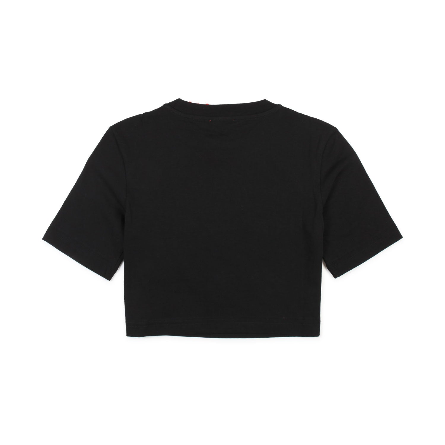 T-SHIRT CROPPED NERA E GIALLA BAMBINA TEEN - annameglio.com abbigliamento moda
