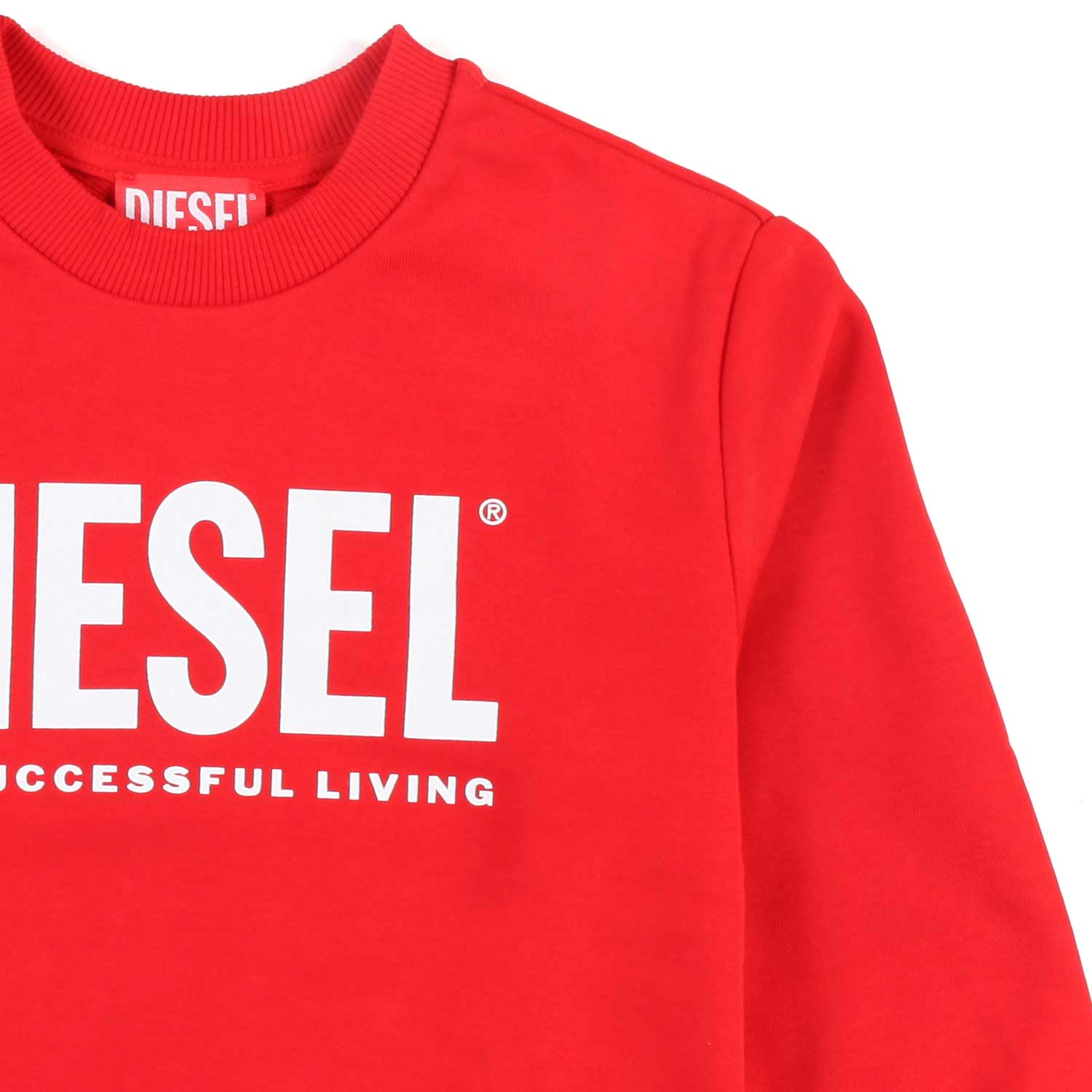 FELPA GIROCOLLO ROSSA CON LOGO BIANCO - annameglio.com abbigliamento moda