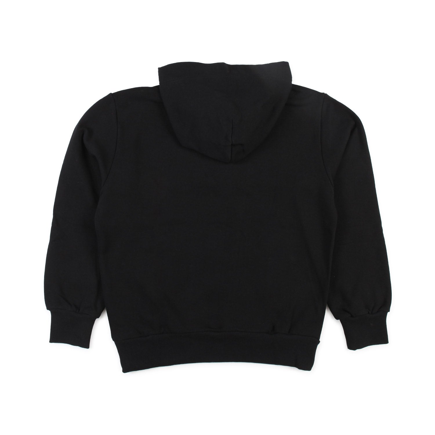 FELPA HOODIE UNISEX NERA CON LOGO SPUGNA - annameglio.com abbigliamento moda