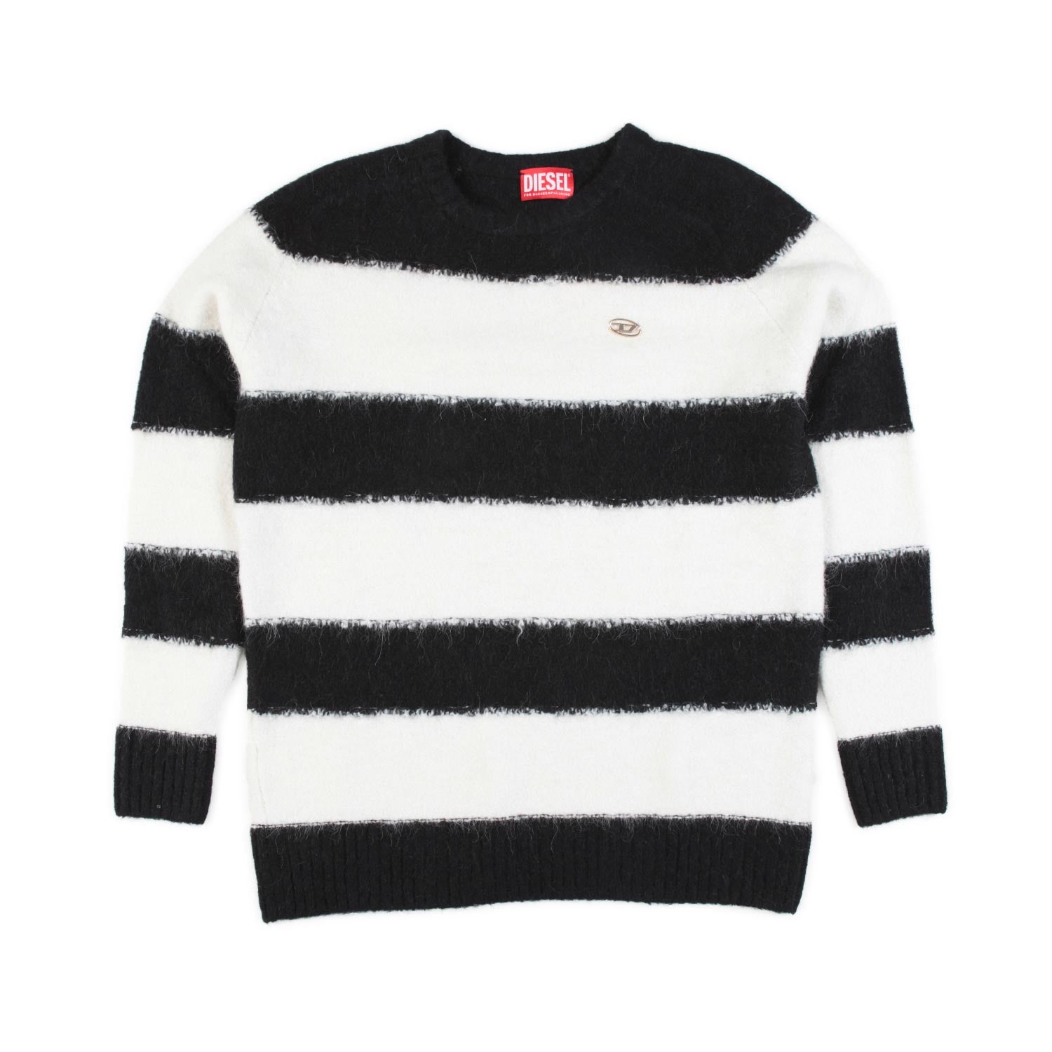 PULLOVER UNISEX BIANCO E NERO A STRISCE - annameglio.com abbigliamento moda