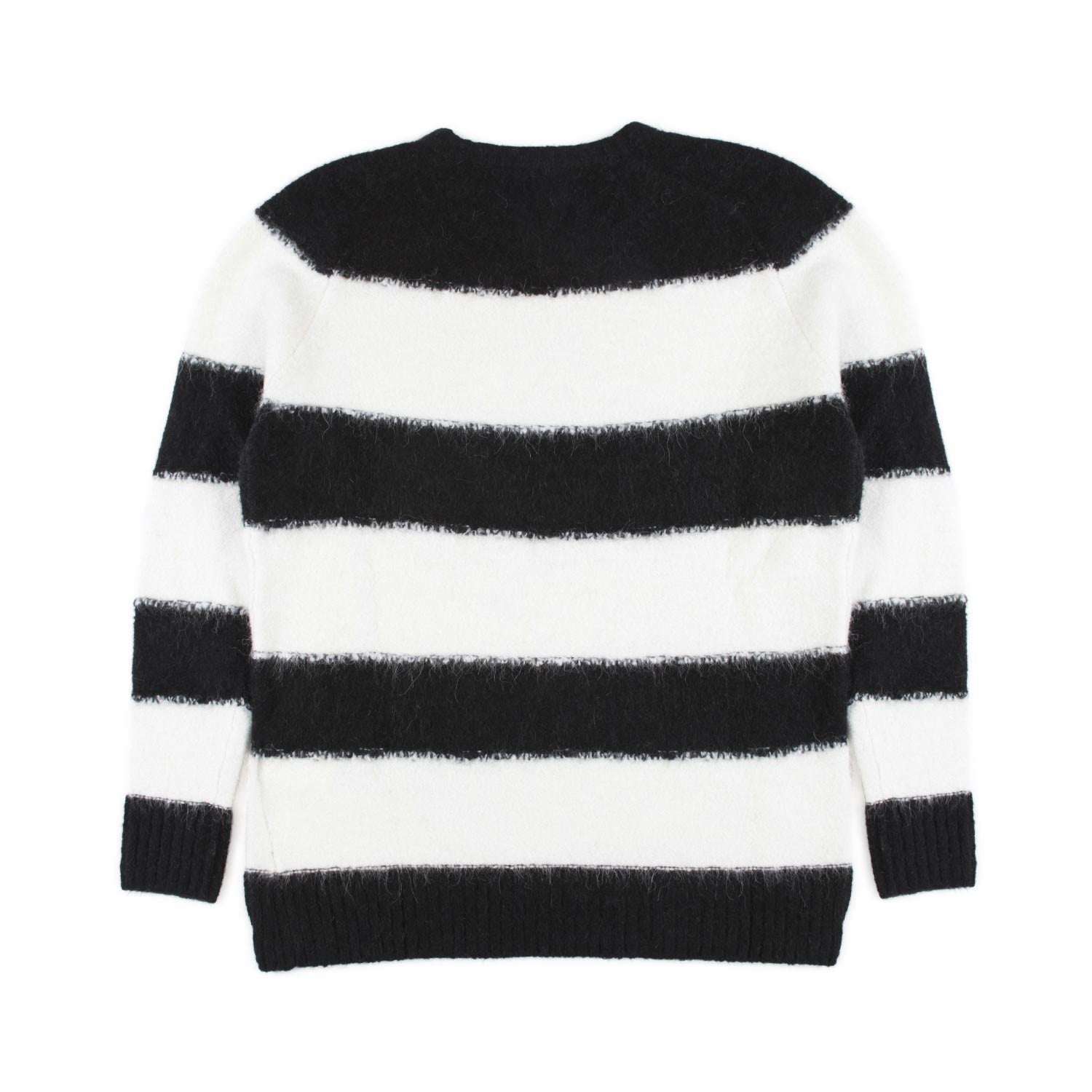 PULLOVER UNISEX BIANCO E NERO A STRISCE - annameglio.com abbigliamento moda